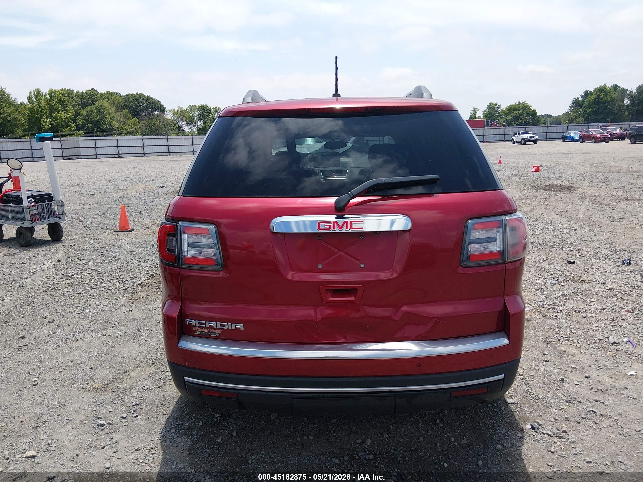 2014 Gmc Acadia Slt-1 Maroon vin: 1GKKRRKD4EJ329101