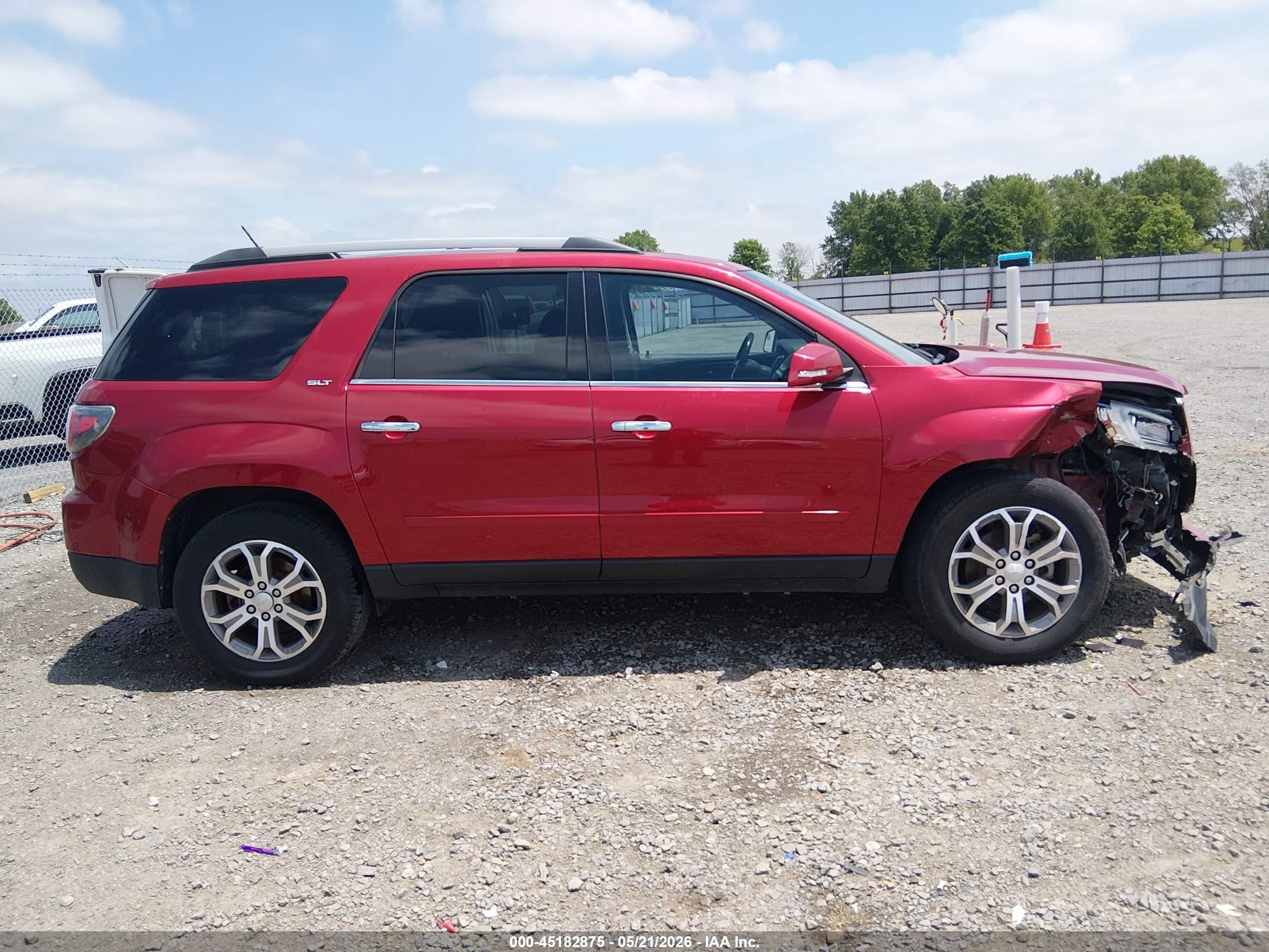 2014 Gmc Acadia Slt-1 Maroon vin: 1GKKRRKD4EJ329101