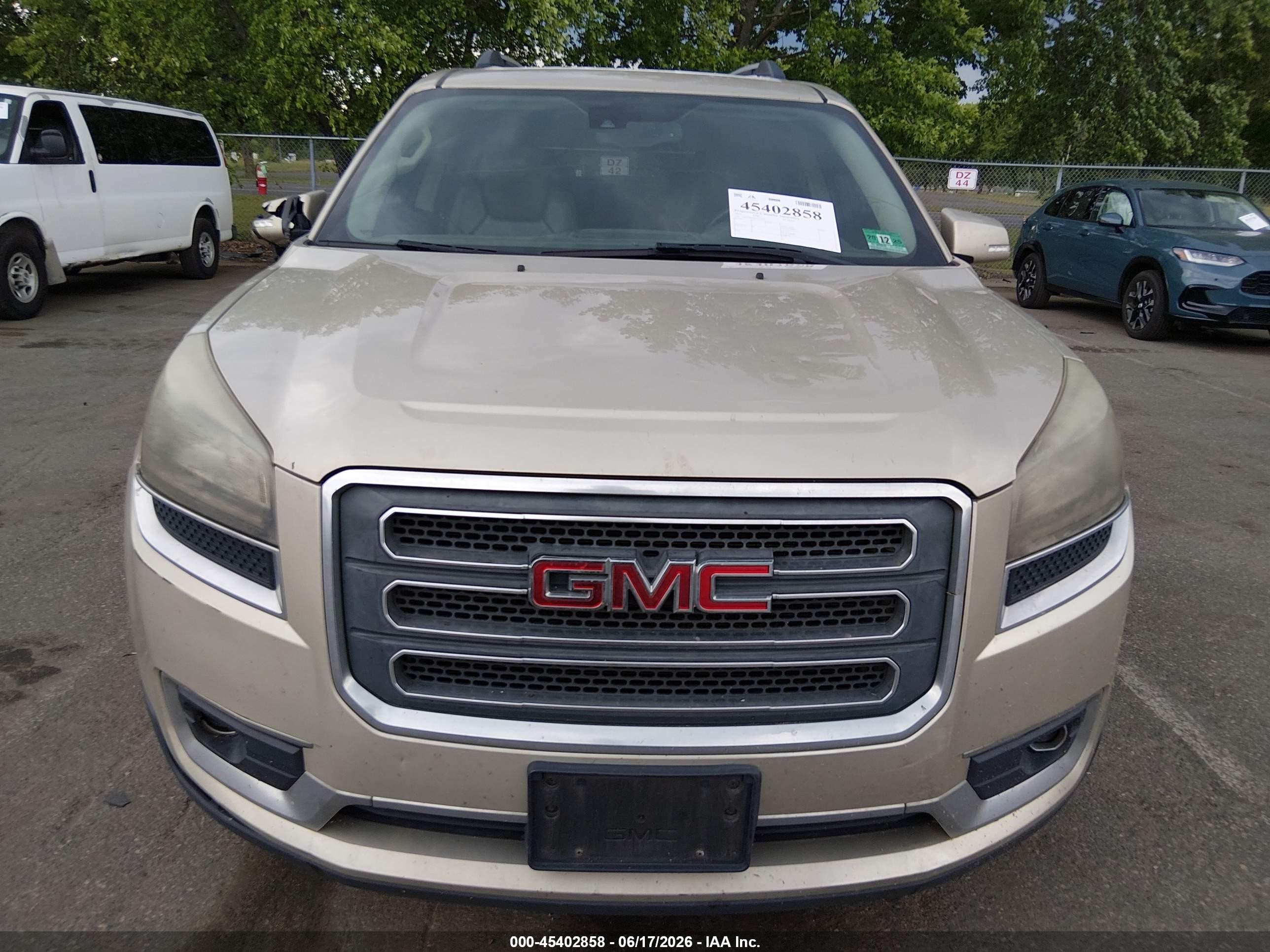 2014 Gmc Acadia Slt-1 Tan vin: 1GKKRRKD4EJ372658