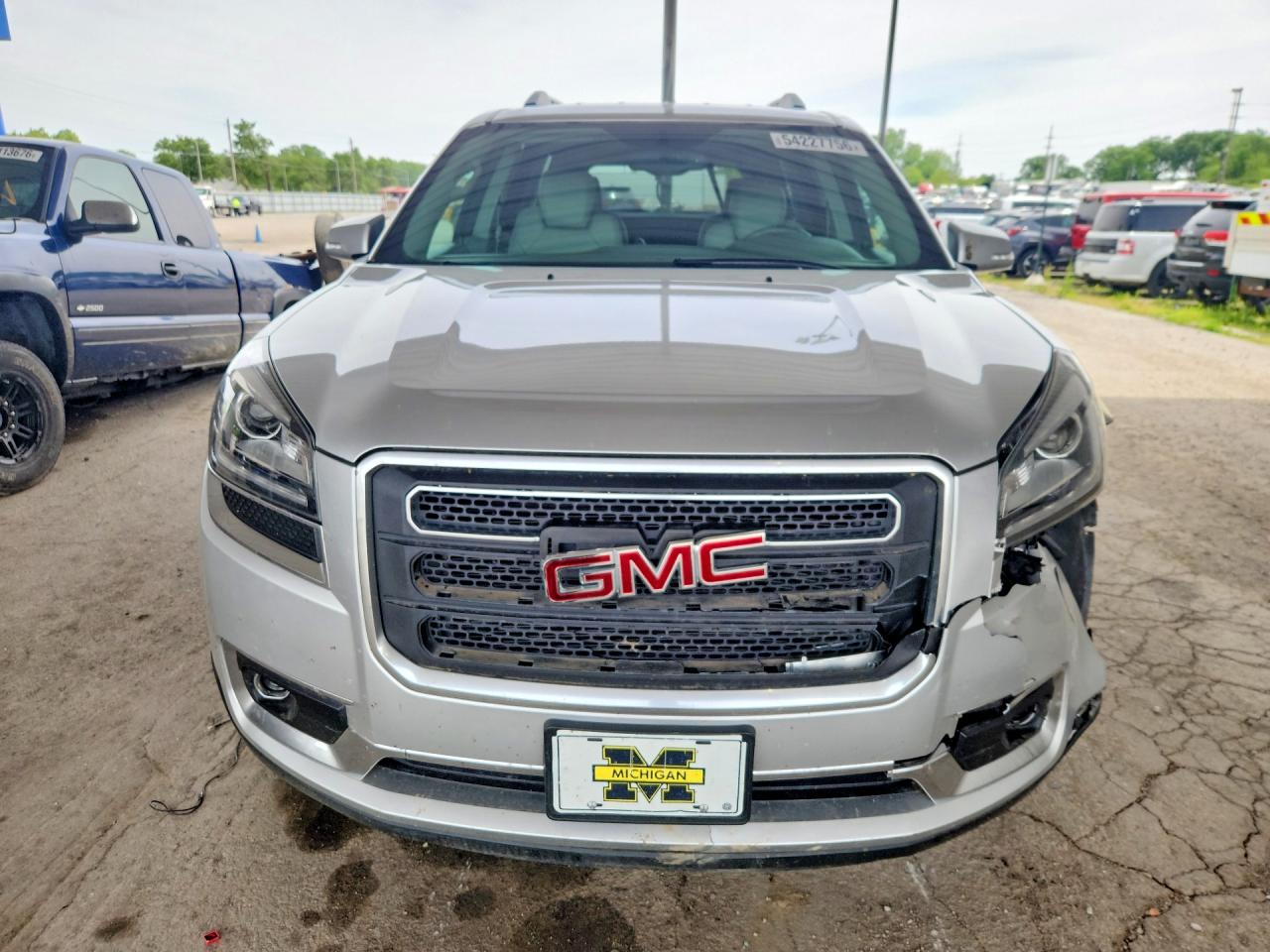 2015 Gmc Acadia Slt-1 Silver vin: 1GKKRRKD4FJ368644
