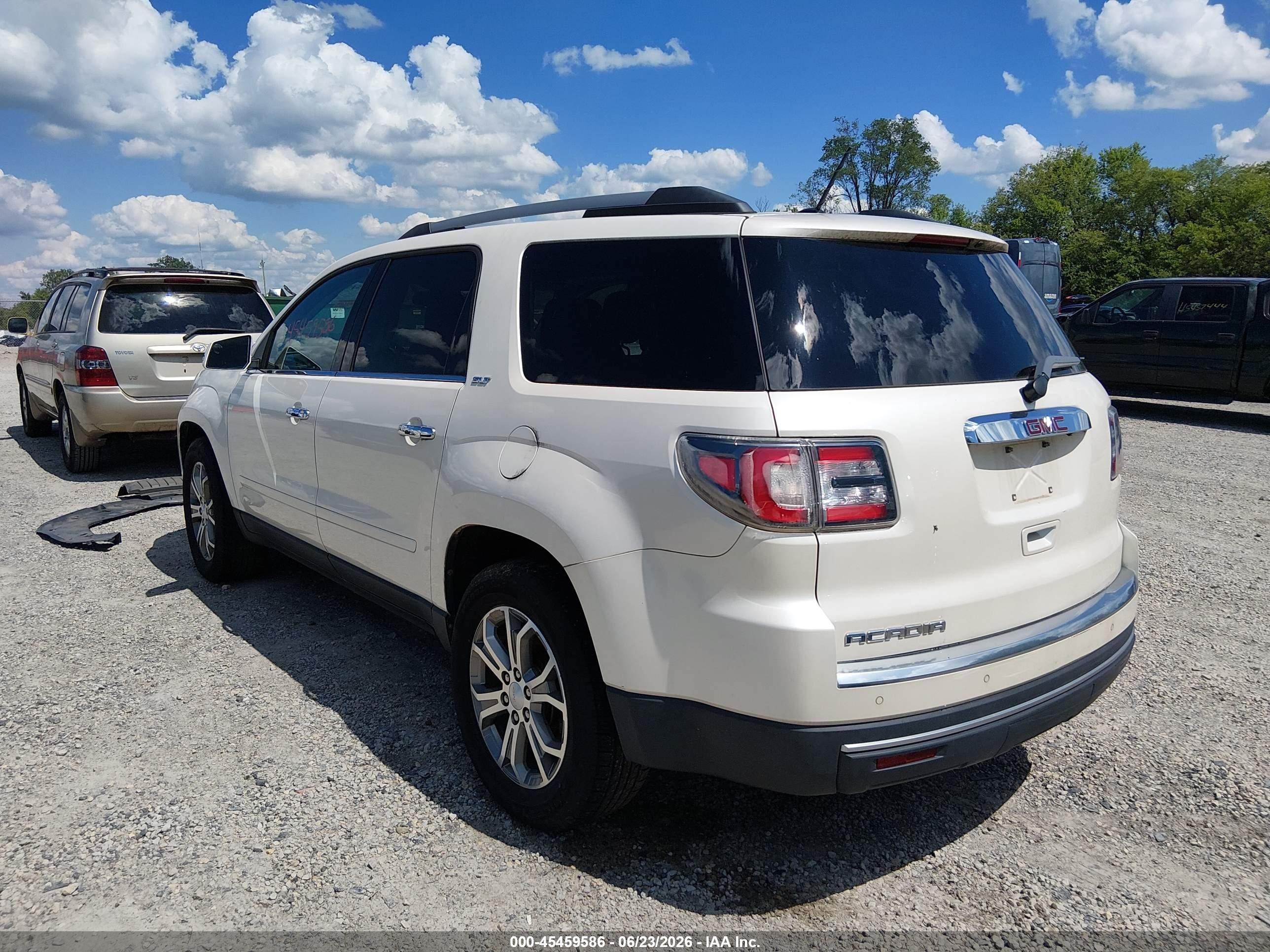 2014 Gmc Acadia Slt-1 White vin: 1GKKRRKD5EJ263447