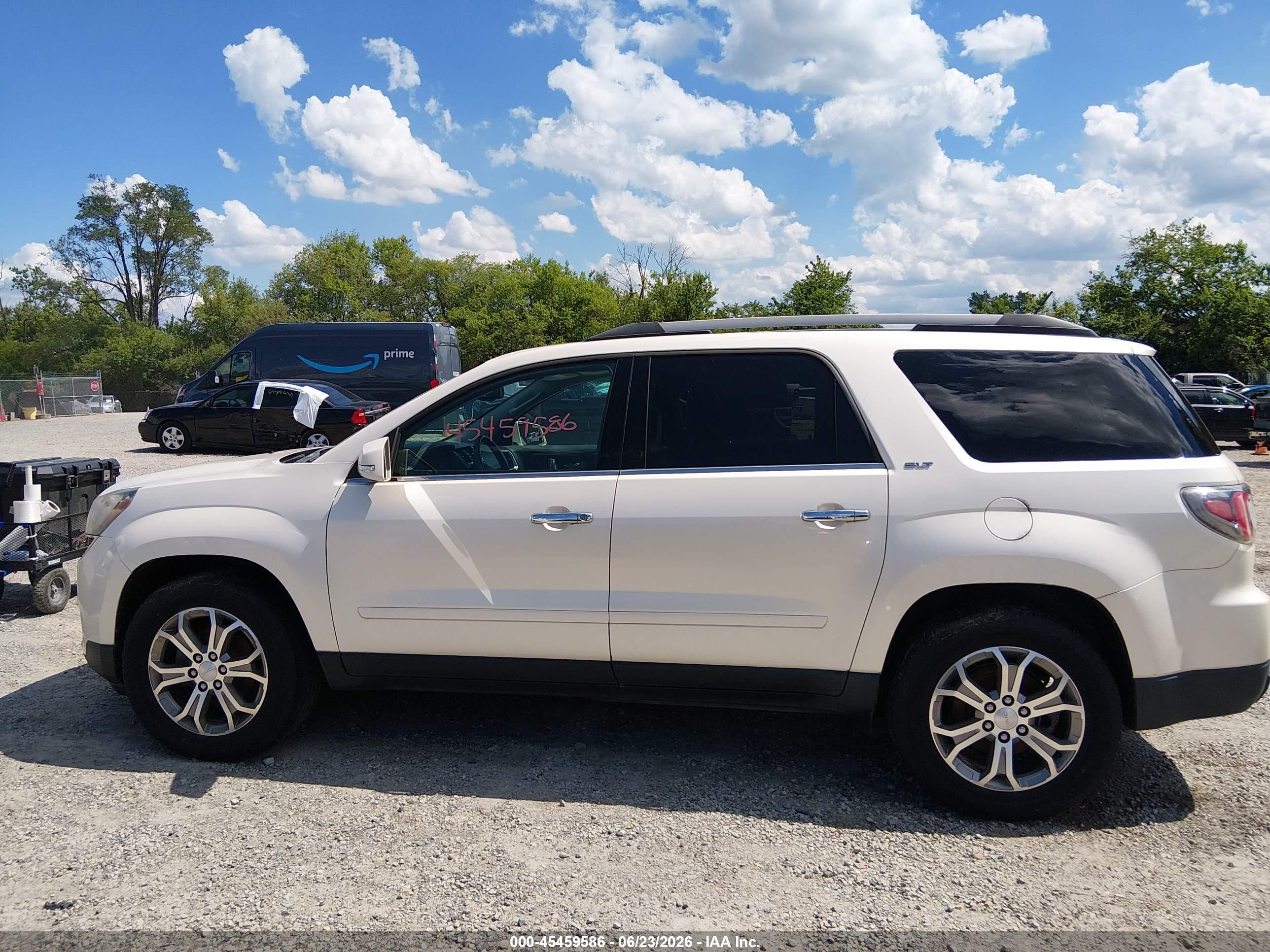 2014 Gmc Acadia Slt-1 White vin: 1GKKRRKD5EJ263447