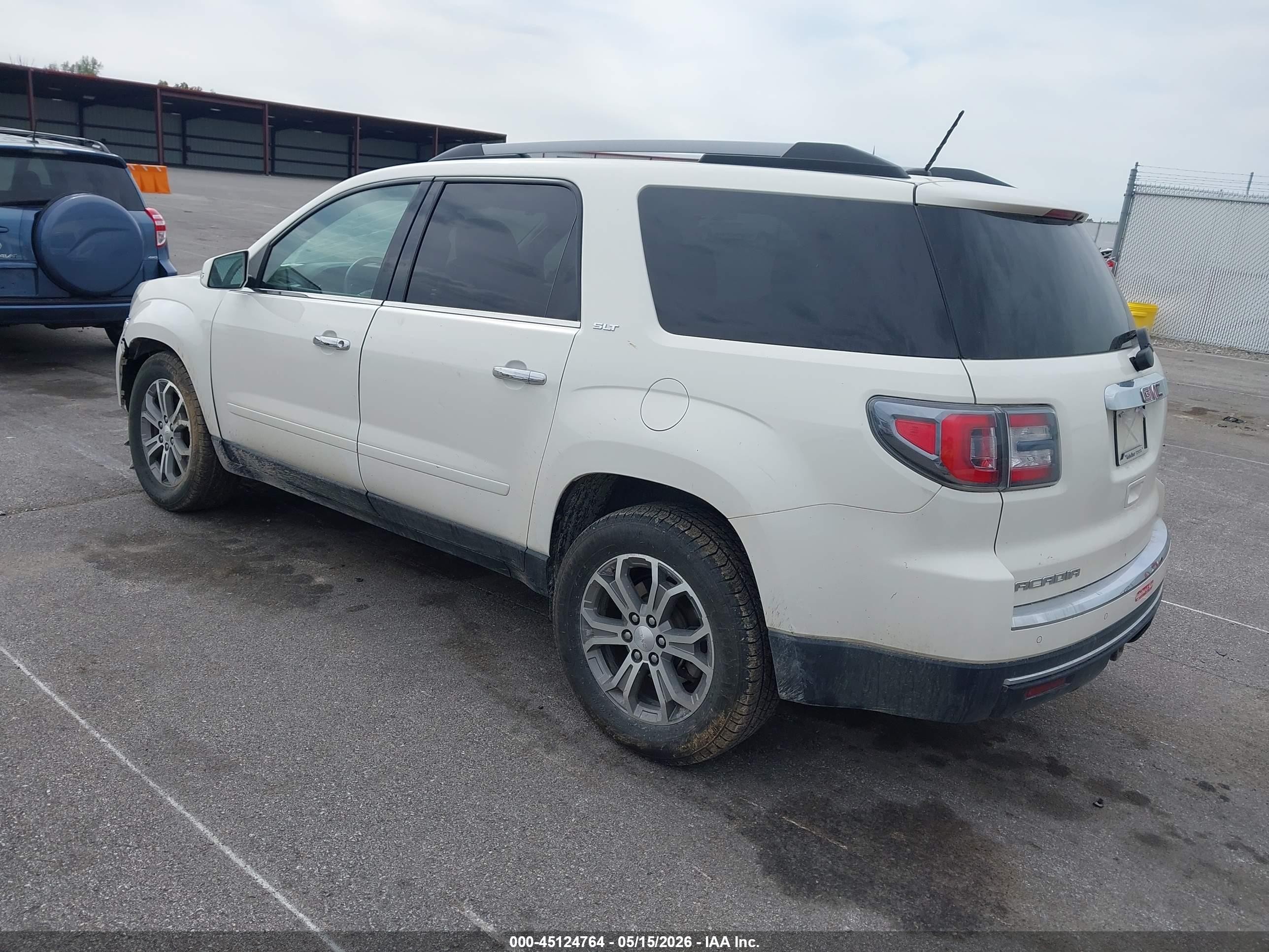 2015 Gmc Acadia Slt-1 White vin: 1GKKRRKD5FJ102744
