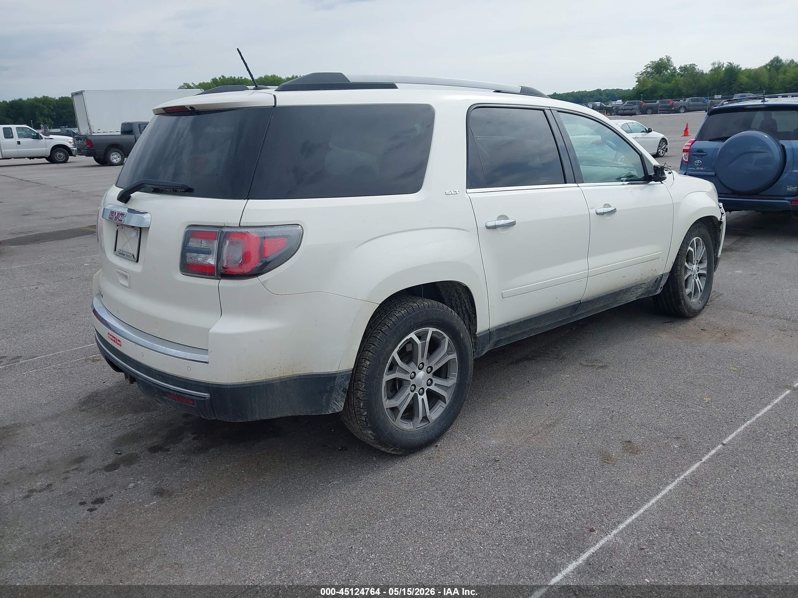 2015 Gmc Acadia Slt-1 White vin: 1GKKRRKD5FJ102744