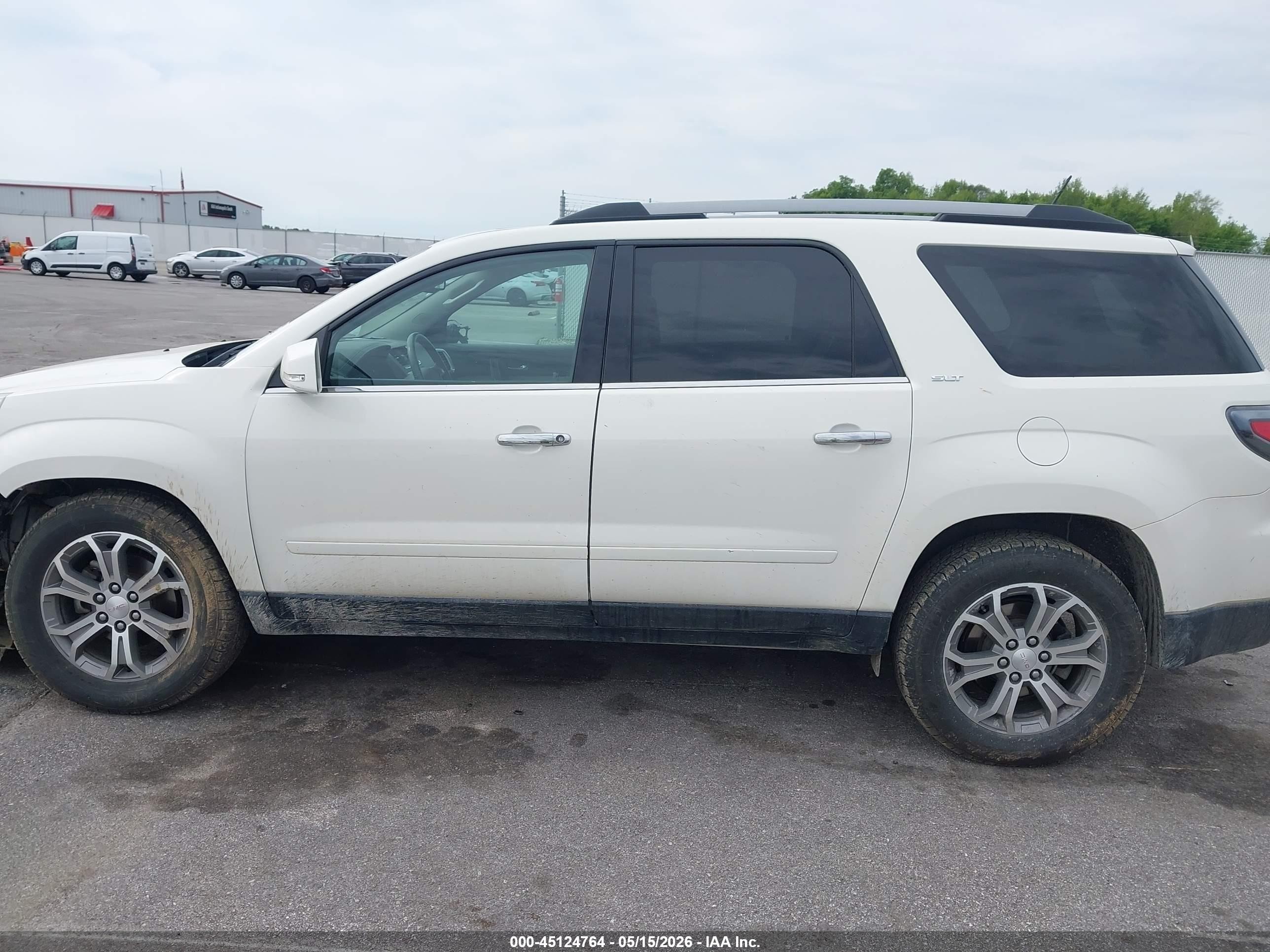2015 Gmc Acadia Slt-1 White vin: 1GKKRRKD5FJ102744