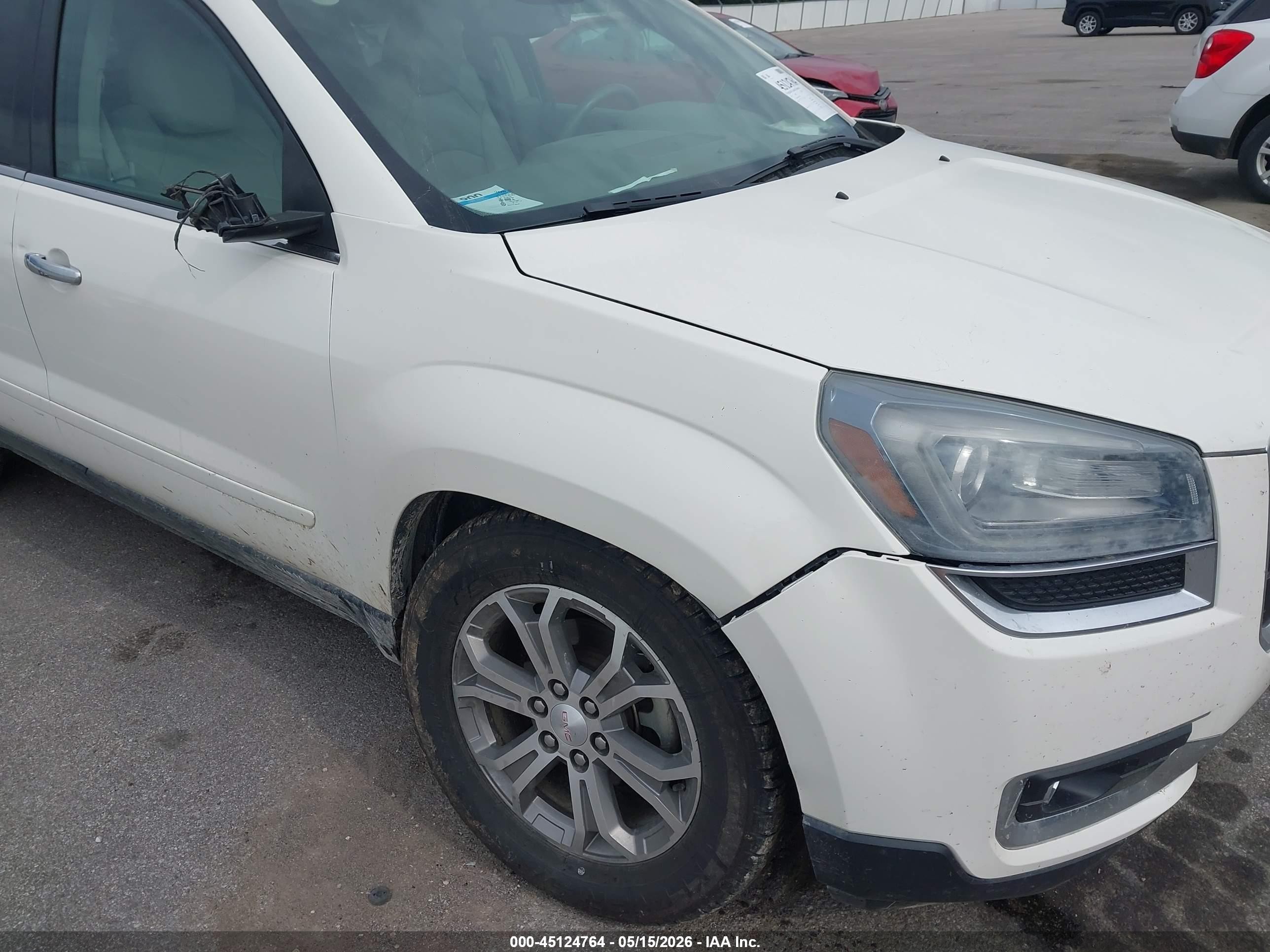 2015 Gmc Acadia Slt-1 White vin: 1GKKRRKD5FJ102744