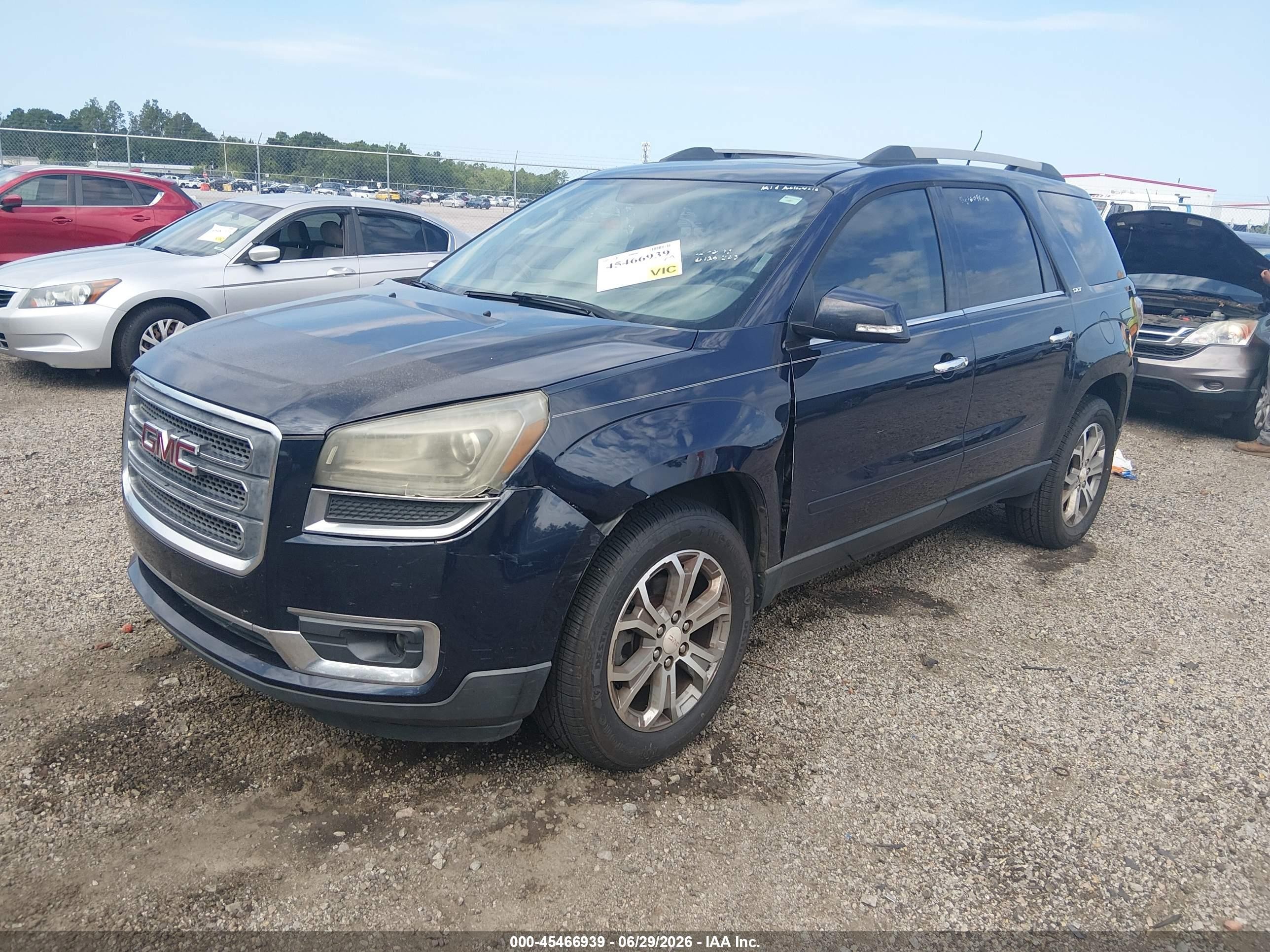 2015 Gmc Acadia Slt-1 Black vin: 1GKKRRKD5FJ120323