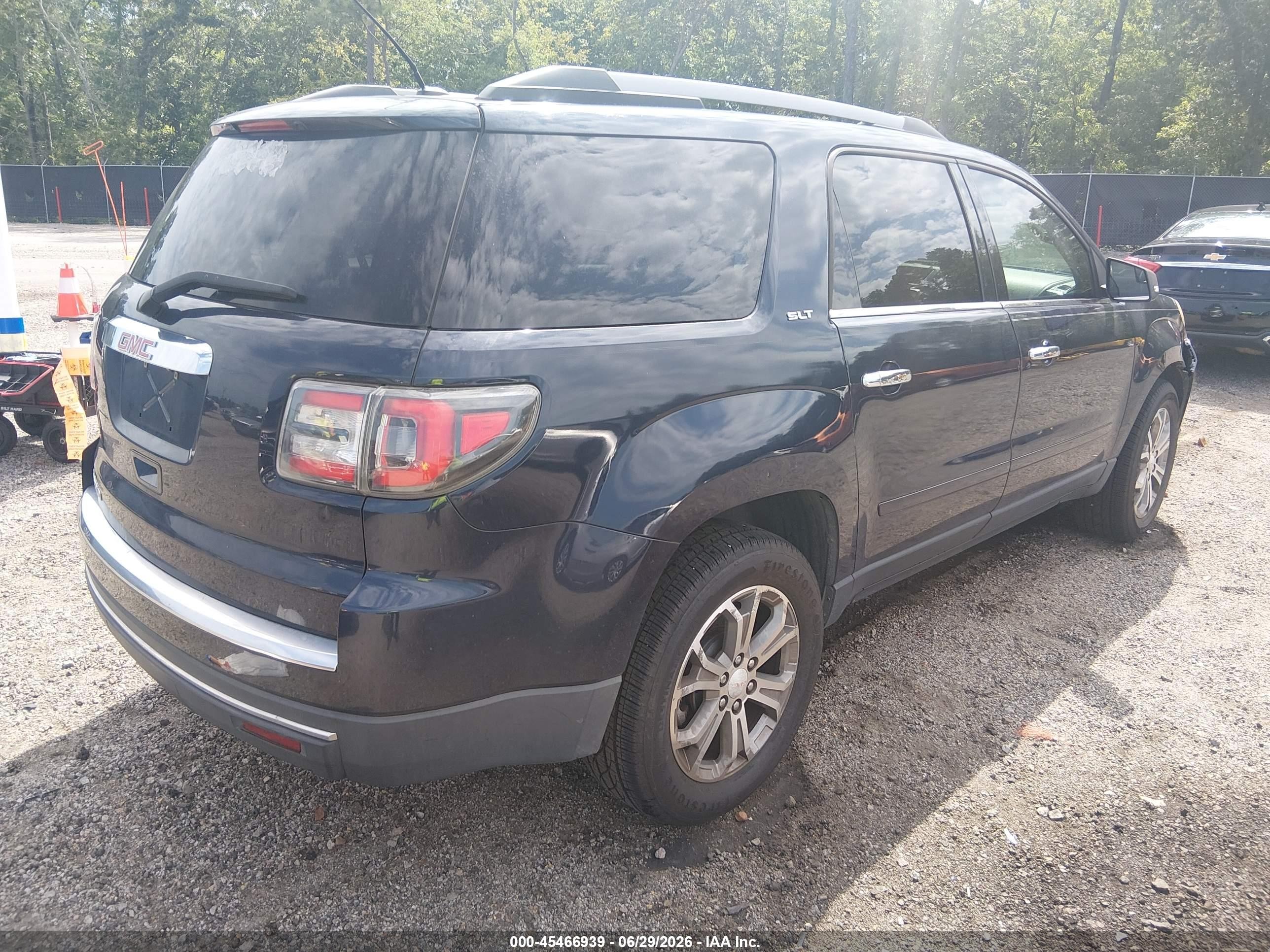 2015 Gmc Acadia Slt-1 Black vin: 1GKKRRKD5FJ120323