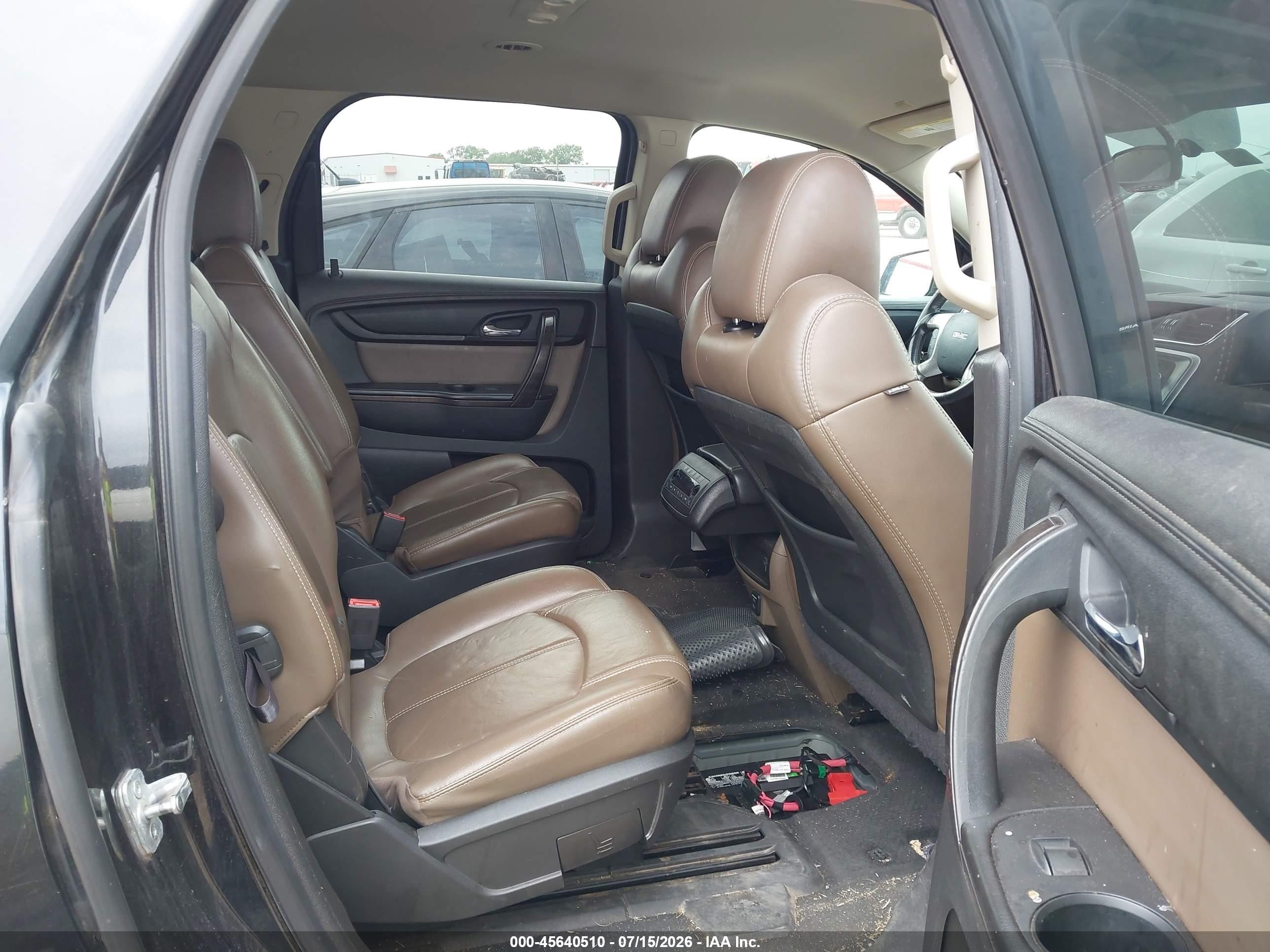 2015 Gmc Acadia Slt-1 Black vin: 1GKKRRKD5FJ137302