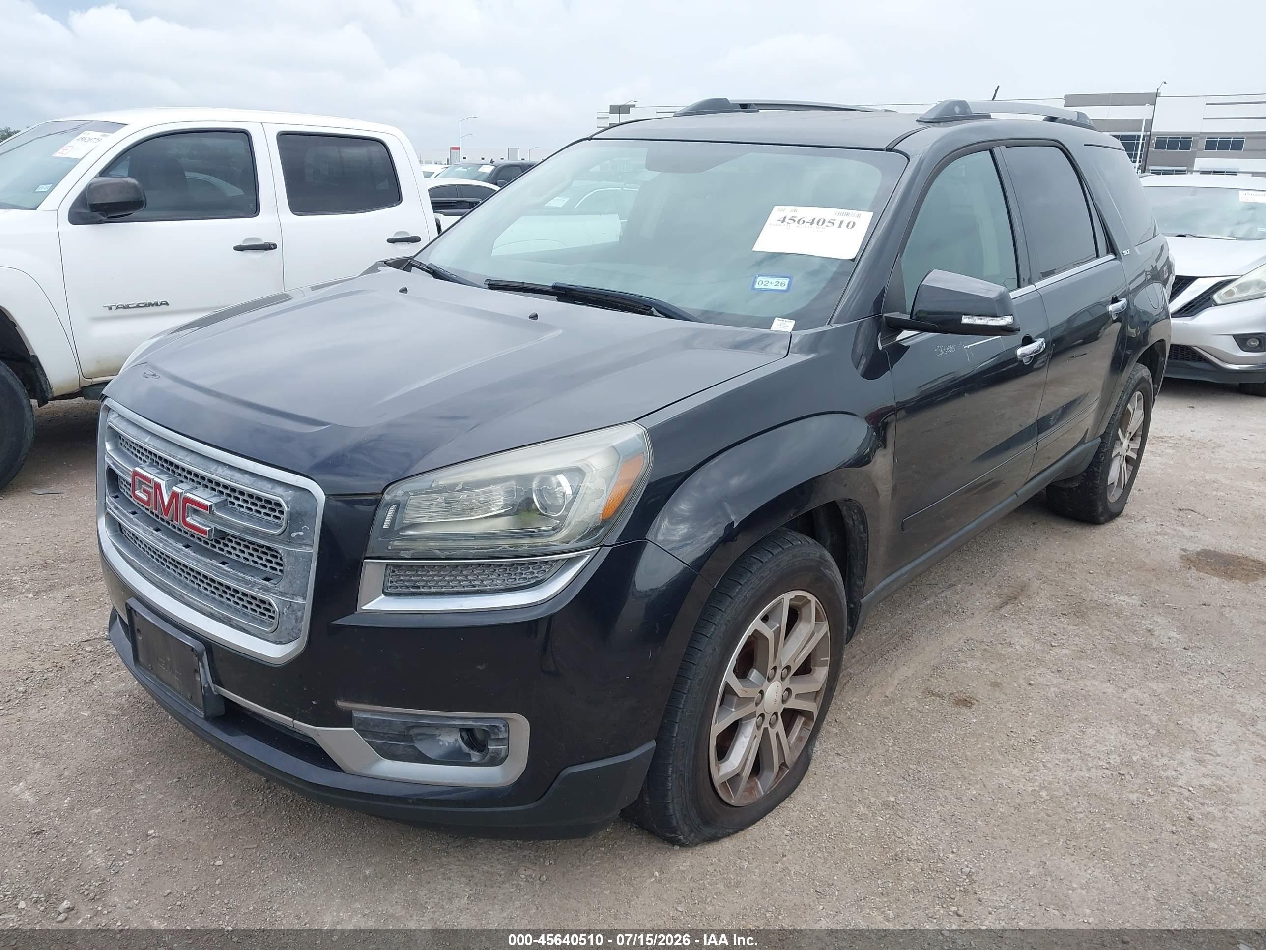 2015 Gmc Acadia Slt-1 Black vin: 1GKKRRKD5FJ137302