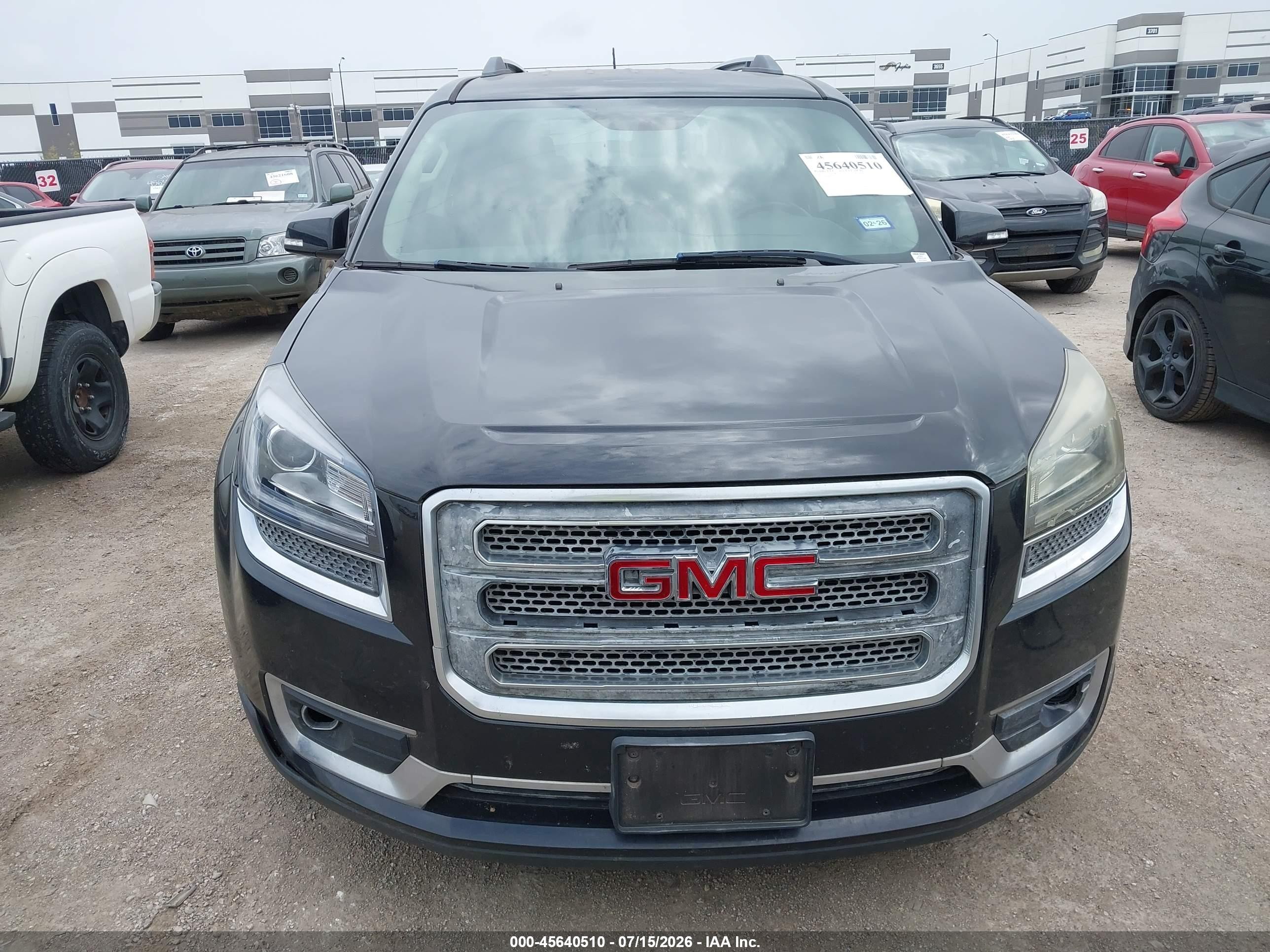 2015 Gmc Acadia Slt-1 Black vin: 1GKKRRKD5FJ137302