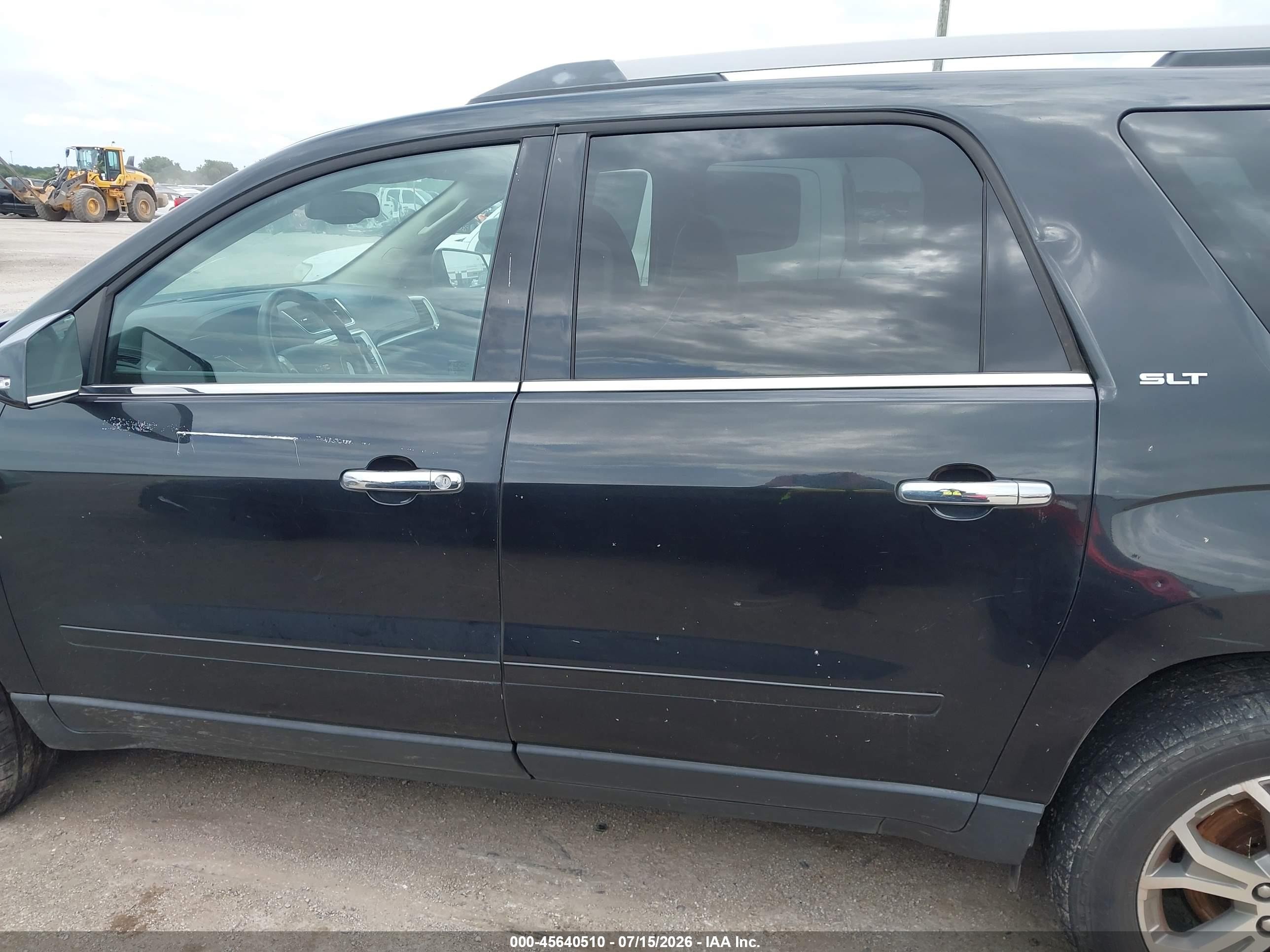 2015 Gmc Acadia Slt-1 Black vin: 1GKKRRKD5FJ137302