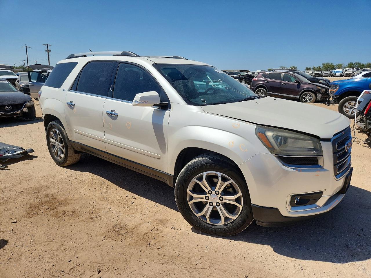 2015 Gmc Acadia Slt-1 White vin: 1GKKRRKD5FJ304497
