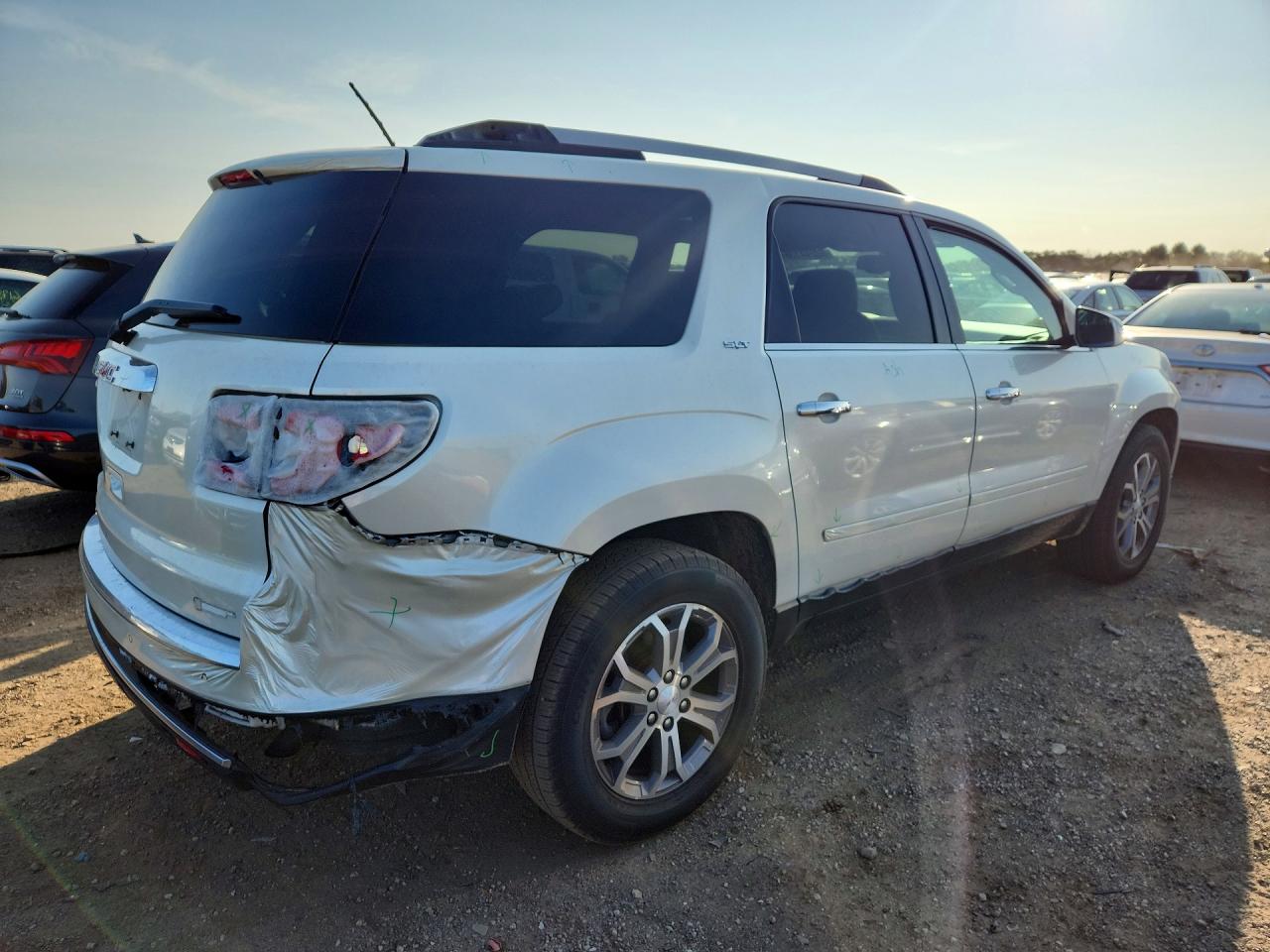 2013 Gmc Acadia Slt-1 White vin: 1GKKRRKD7DJ241237