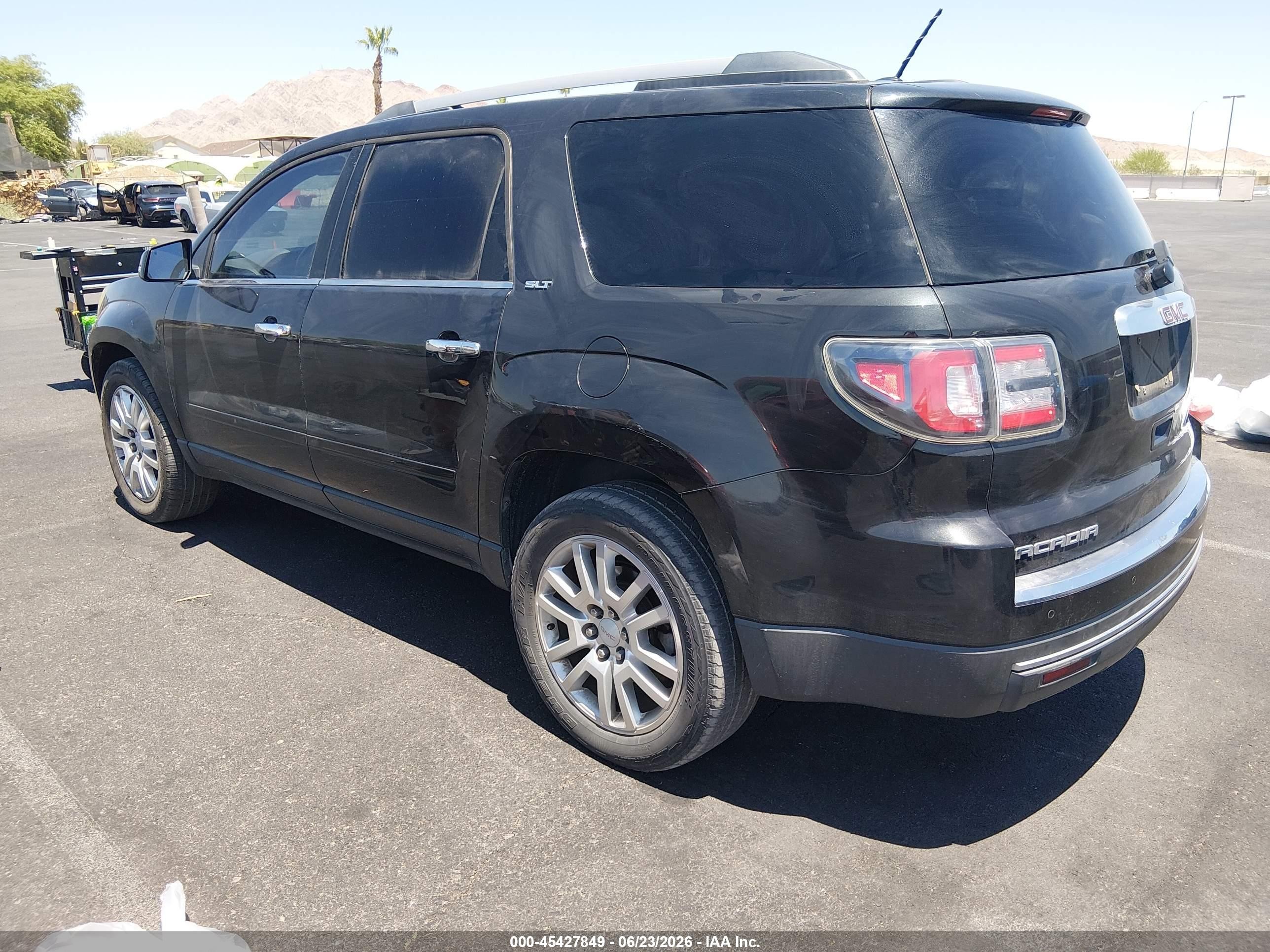 2015 Gmc Acadia Slt-1 Black vin: 1GKKRRKD7FJ290019