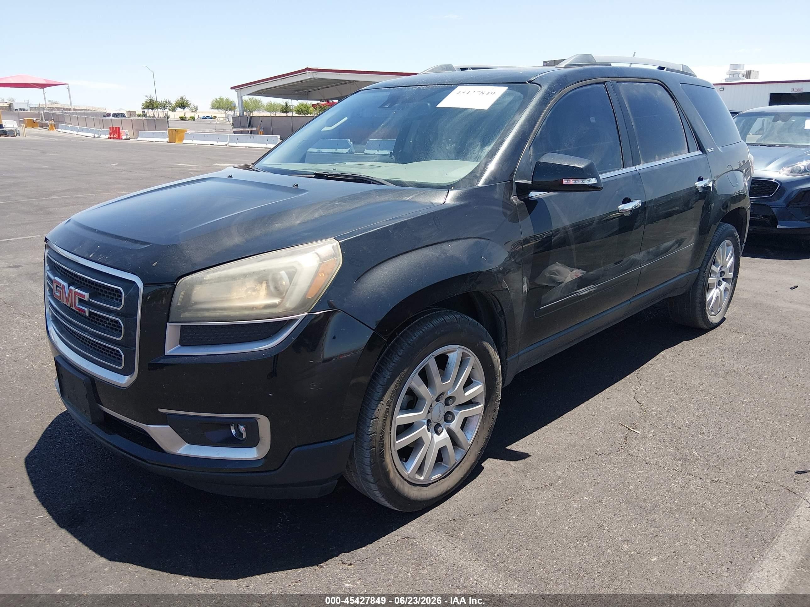 2015 Gmc Acadia Slt-1 Black vin: 1GKKRRKD7FJ290019