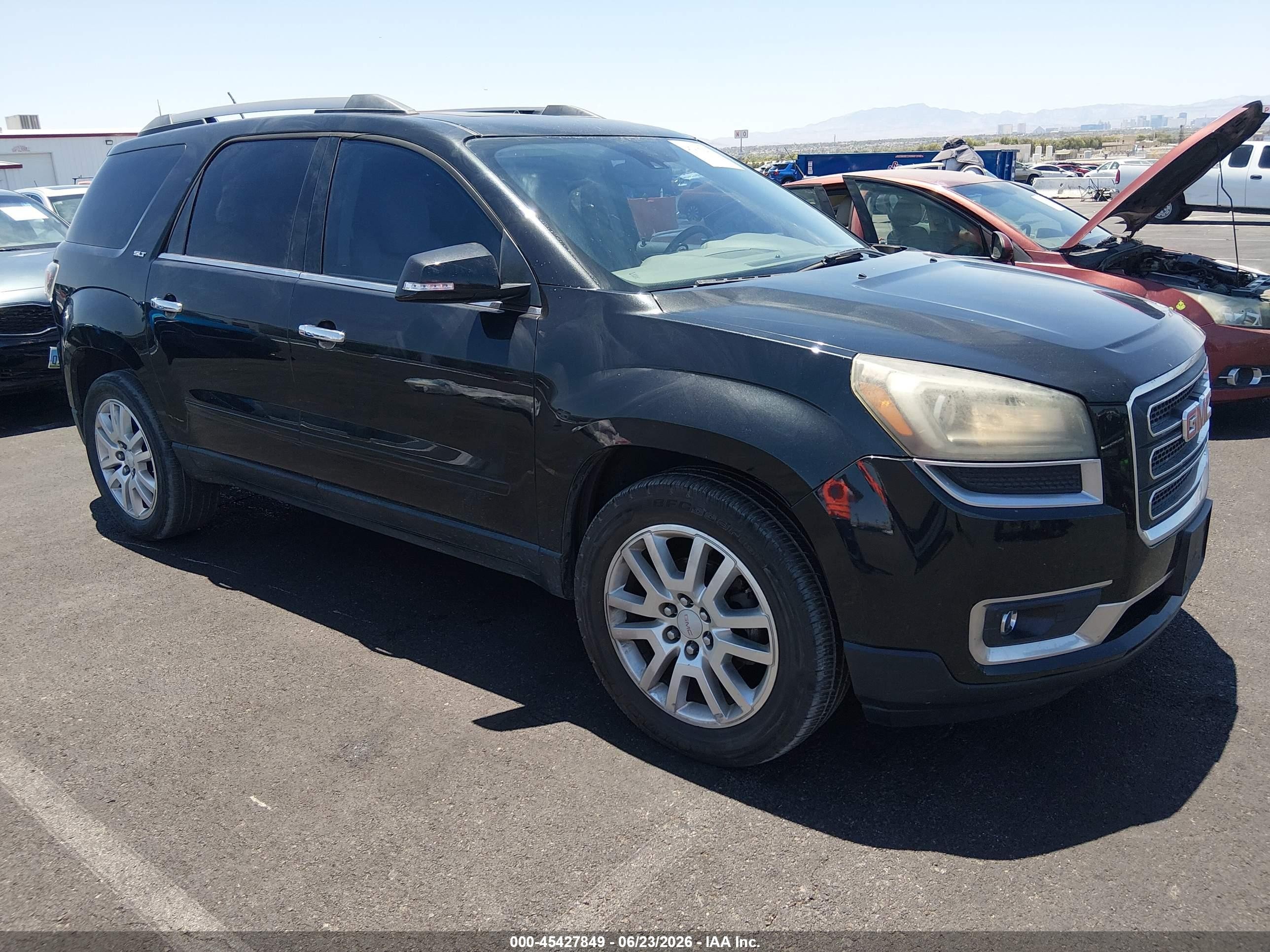 2015 Gmc Acadia Slt-1 Black vin: 1GKKRRKD7FJ290019