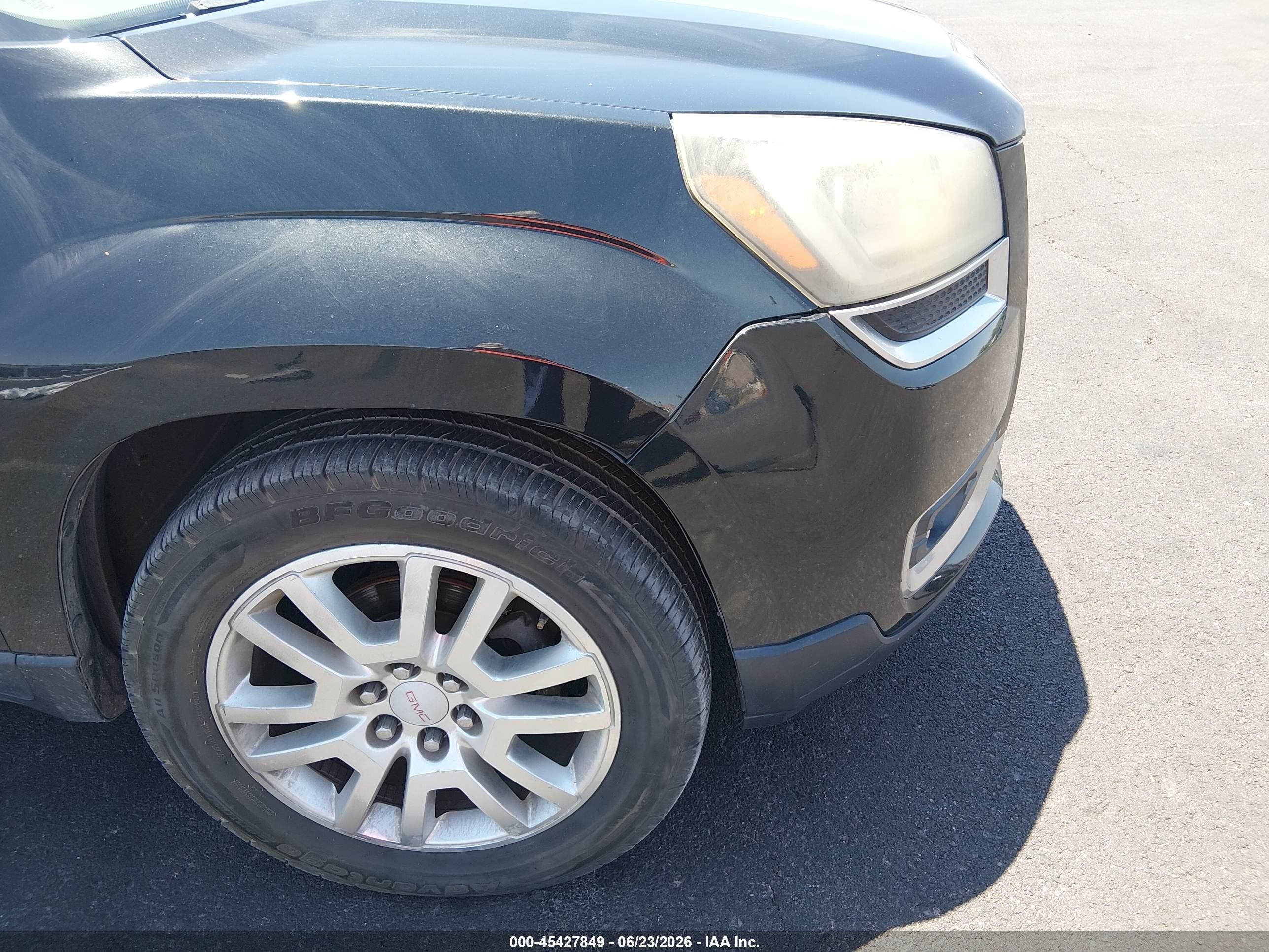2015 Gmc Acadia Slt-1 Black vin: 1GKKRRKD7FJ290019