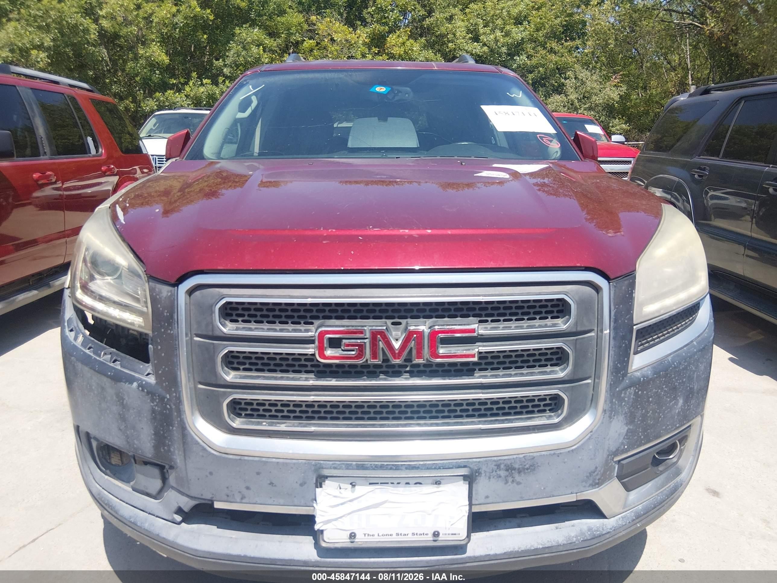 2015 Gmc Acadia Slt-1 Бордовый vin: 1GKKRRKD7FJ298766