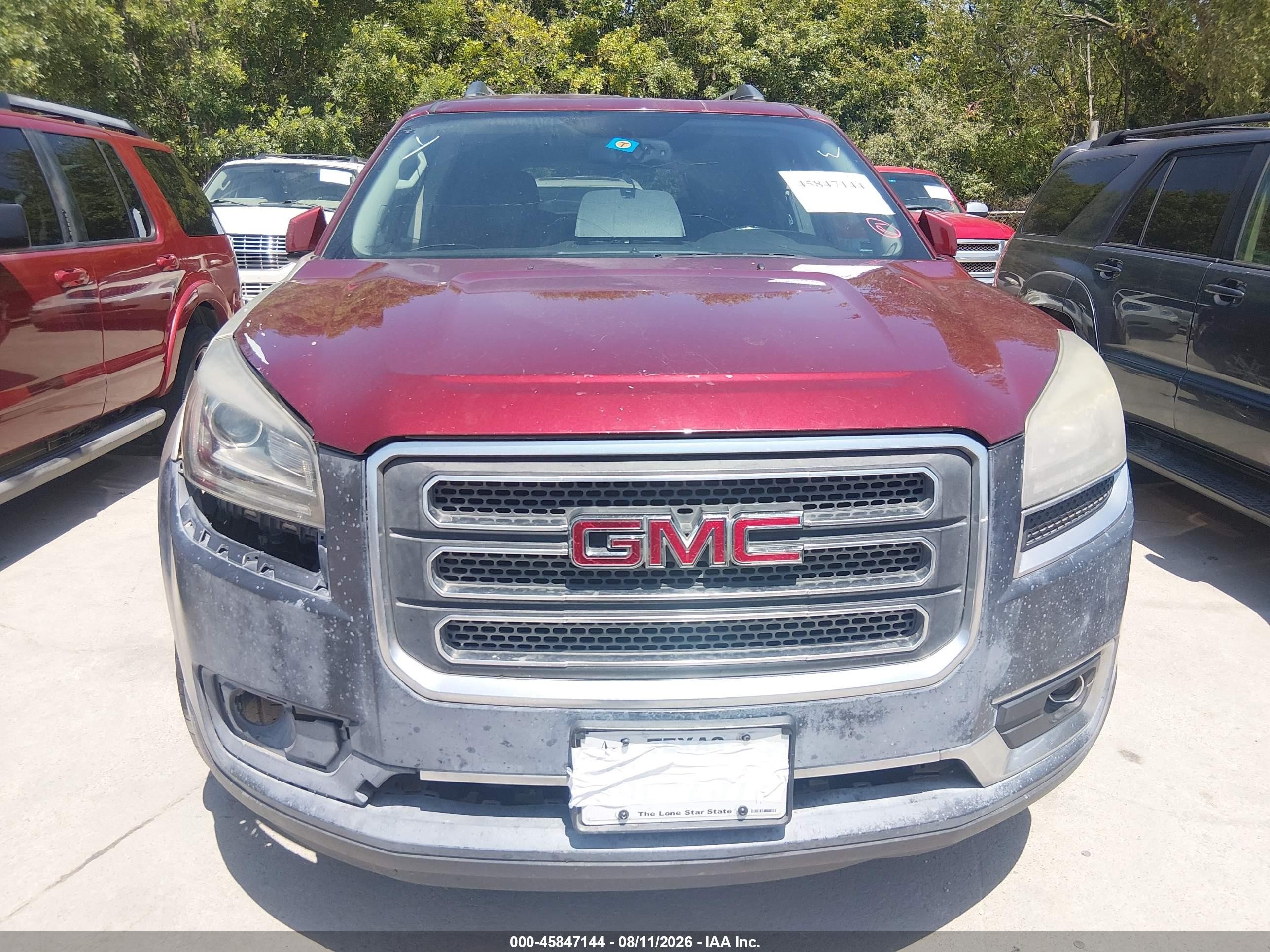 2015 Gmc Acadia Slt-1 Бордовый vin: 1GKKRRKD7FJ298766