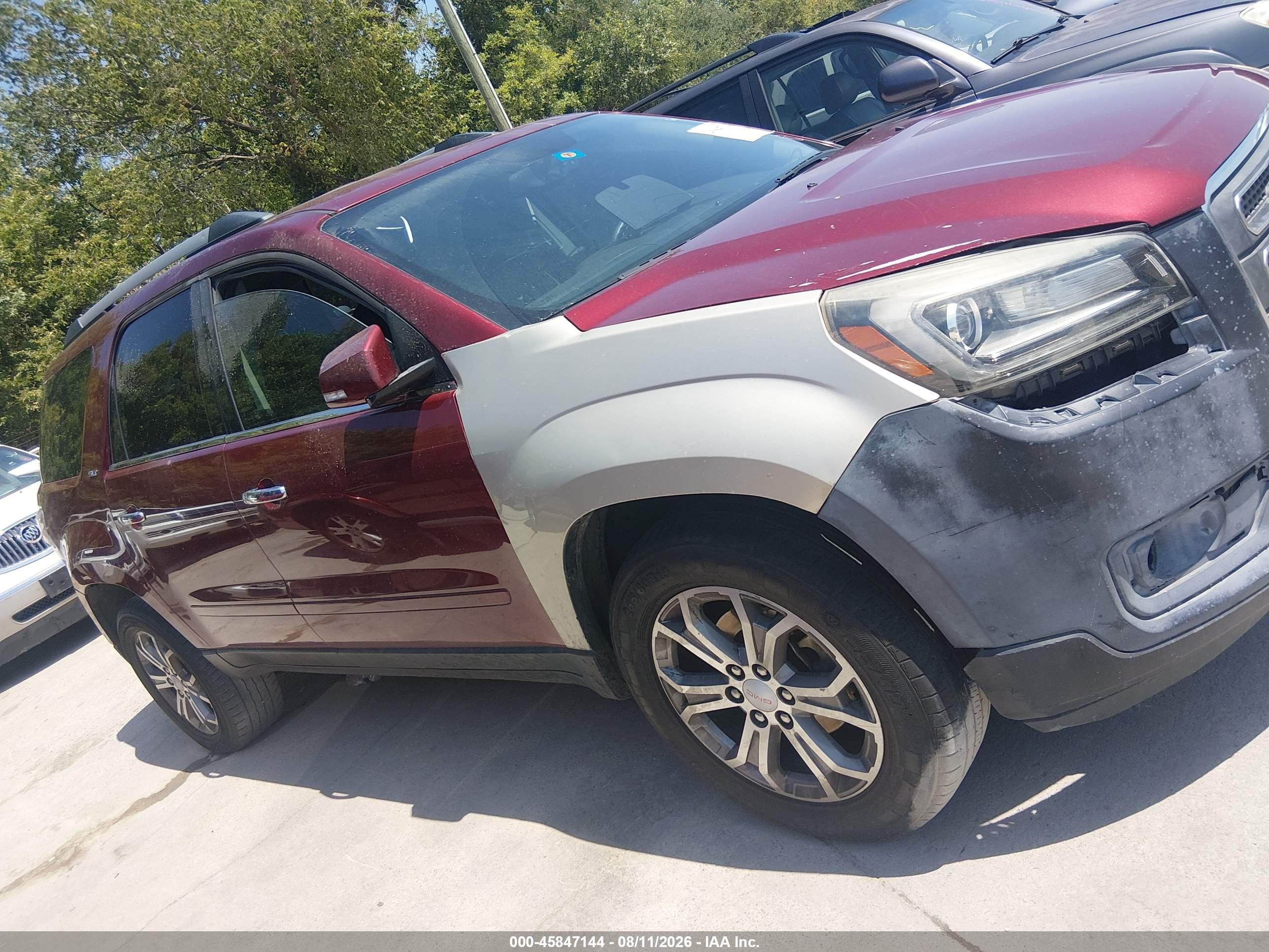 2015 Gmc Acadia Slt-1 Бордовый vin: 1GKKRRKD7FJ298766