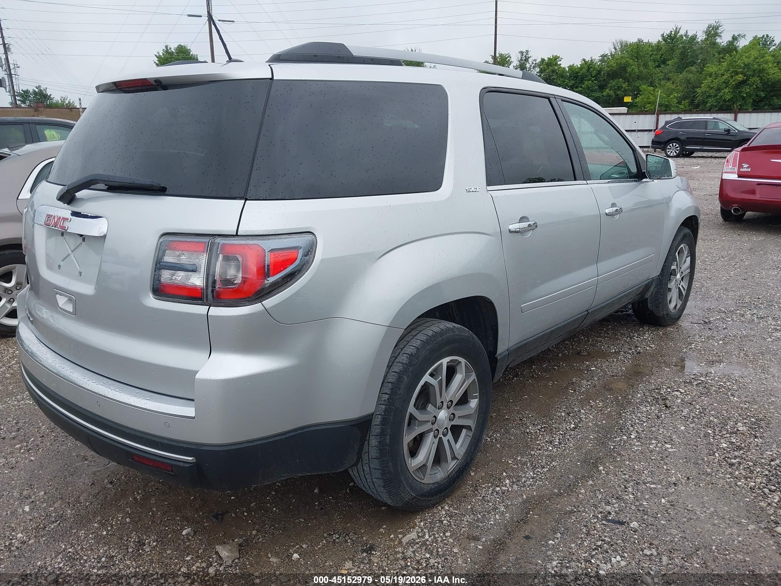 2015 Gmc Acadia Slt-1 Silver vin: 1GKKRRKD7FJ349893