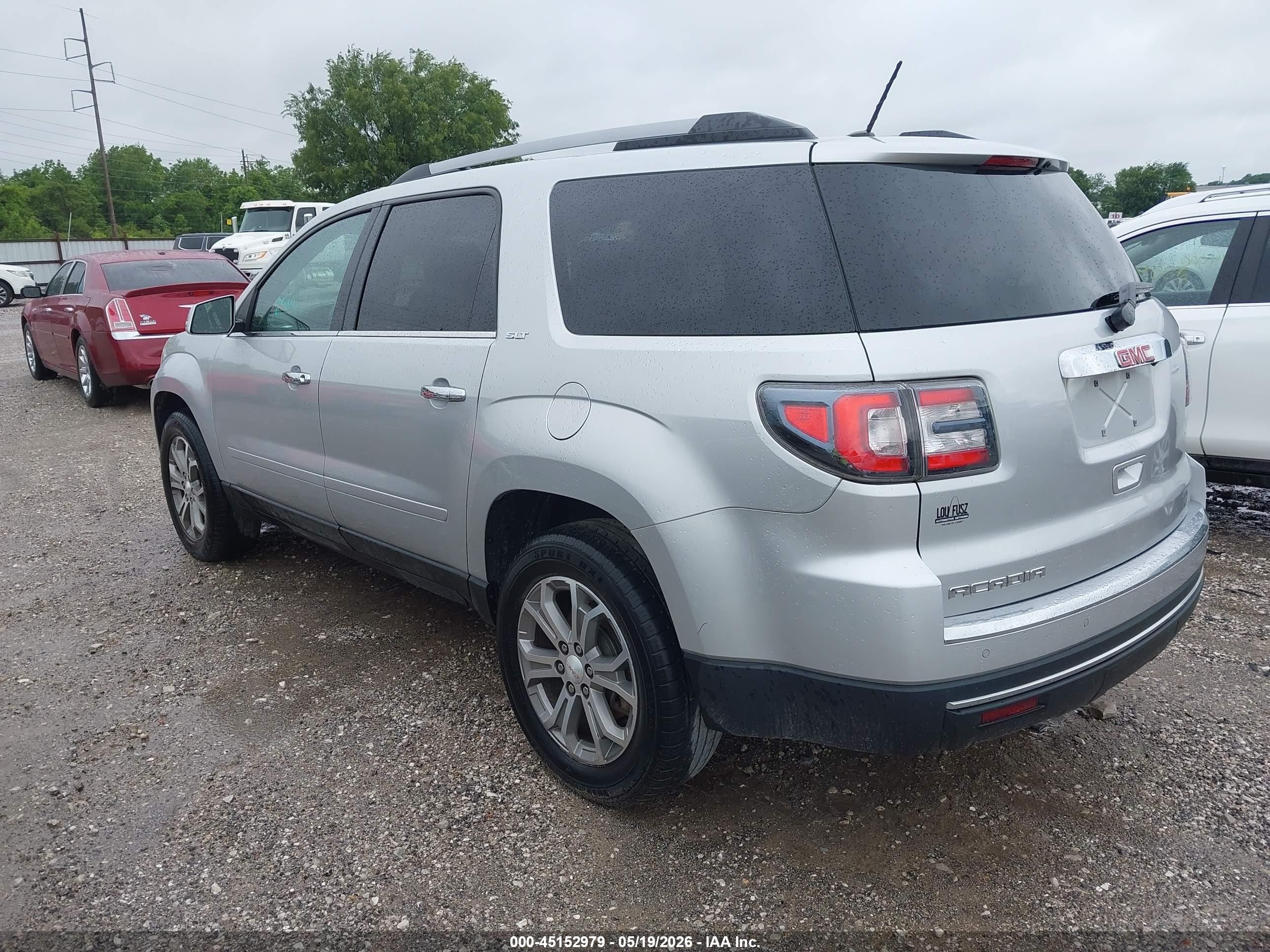 2015 Gmc Acadia Slt-1 Silver vin: 1GKKRRKD7FJ349893
