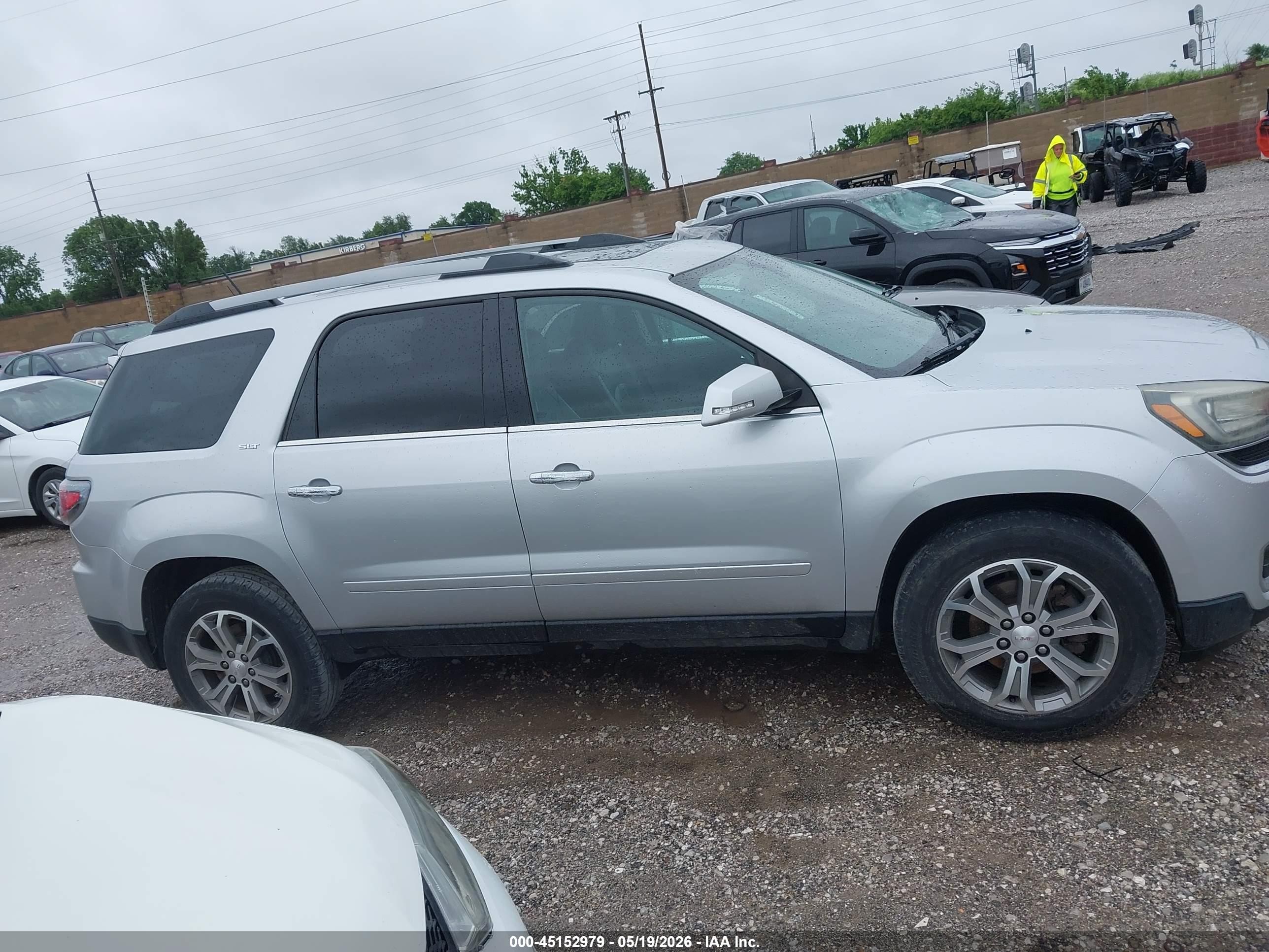 2015 Gmc Acadia Slt-1 Silver vin: 1GKKRRKD7FJ349893