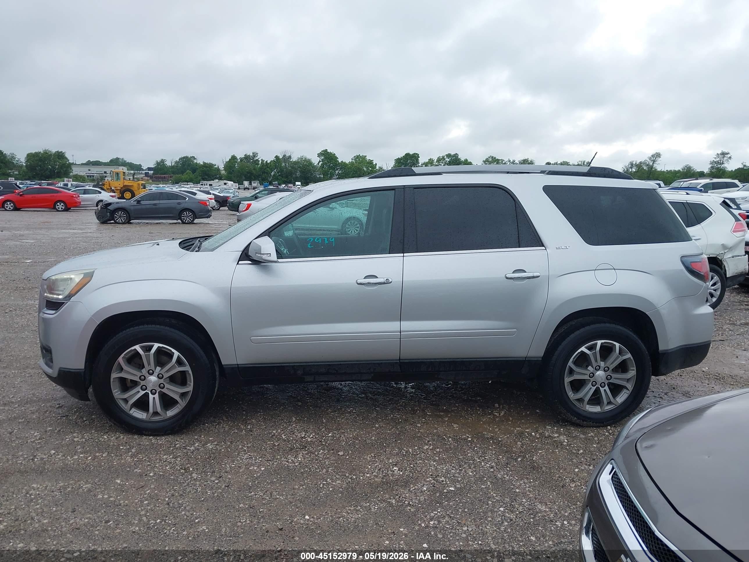 2015 Gmc Acadia Slt-1 Silver vin: 1GKKRRKD7FJ349893
