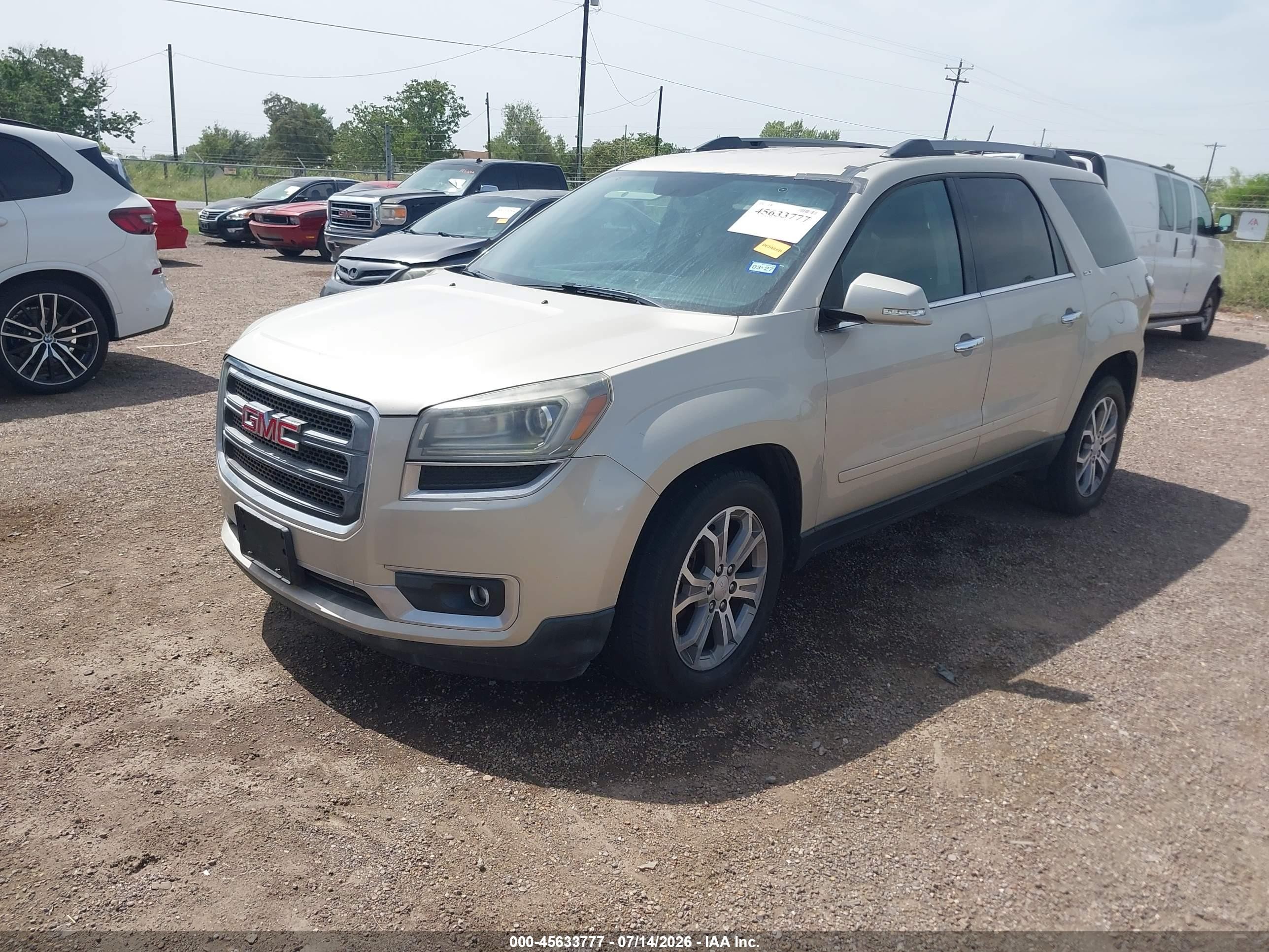 2013 Gmc Acadia Slt-1 Brown vin: 1GKKRRKD8DJ169481