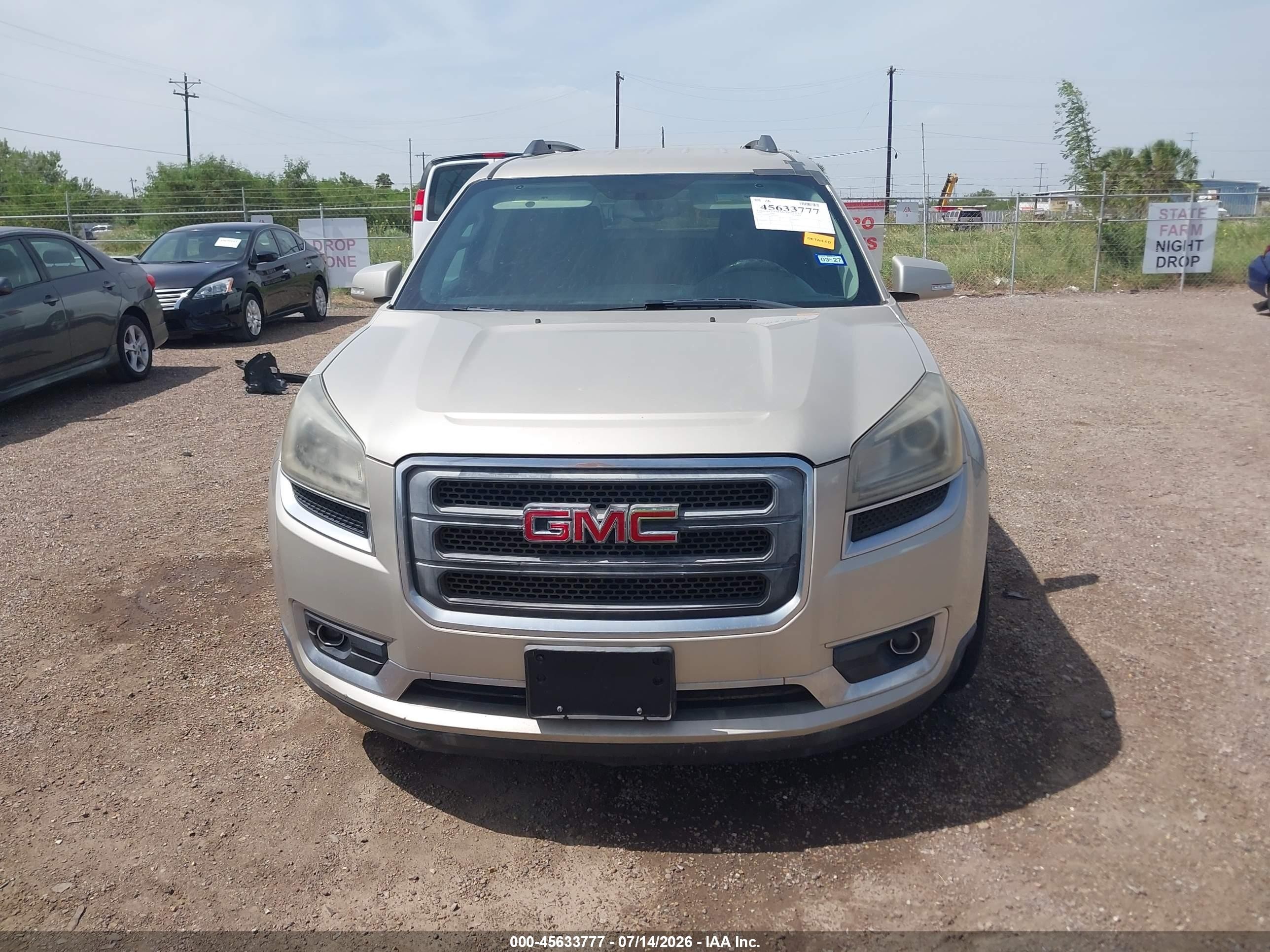 2013 Gmc Acadia Slt-1 Brown vin: 1GKKRRKD8DJ169481