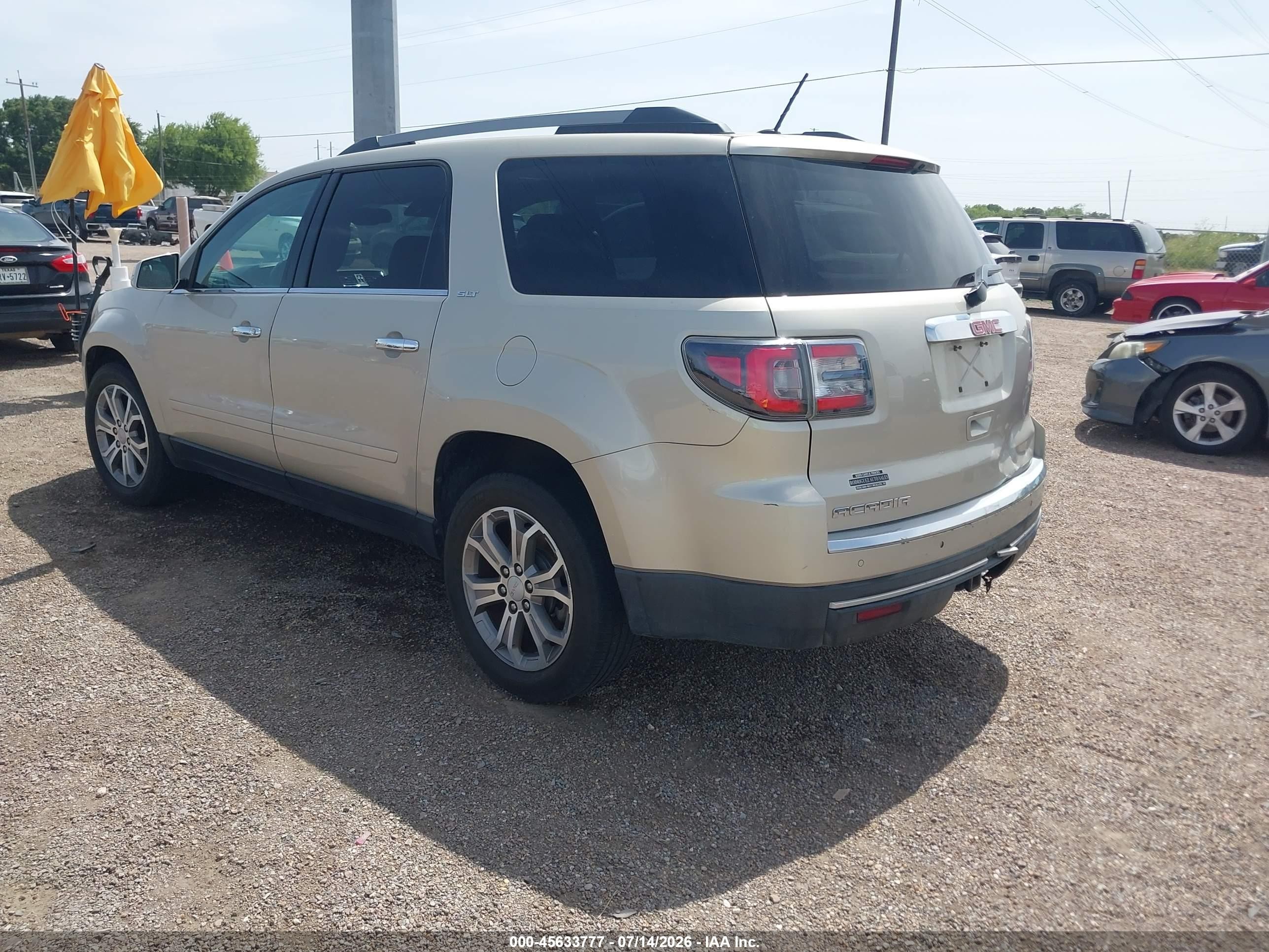 2013 Gmc Acadia Slt-1 Brown vin: 1GKKRRKD8DJ169481