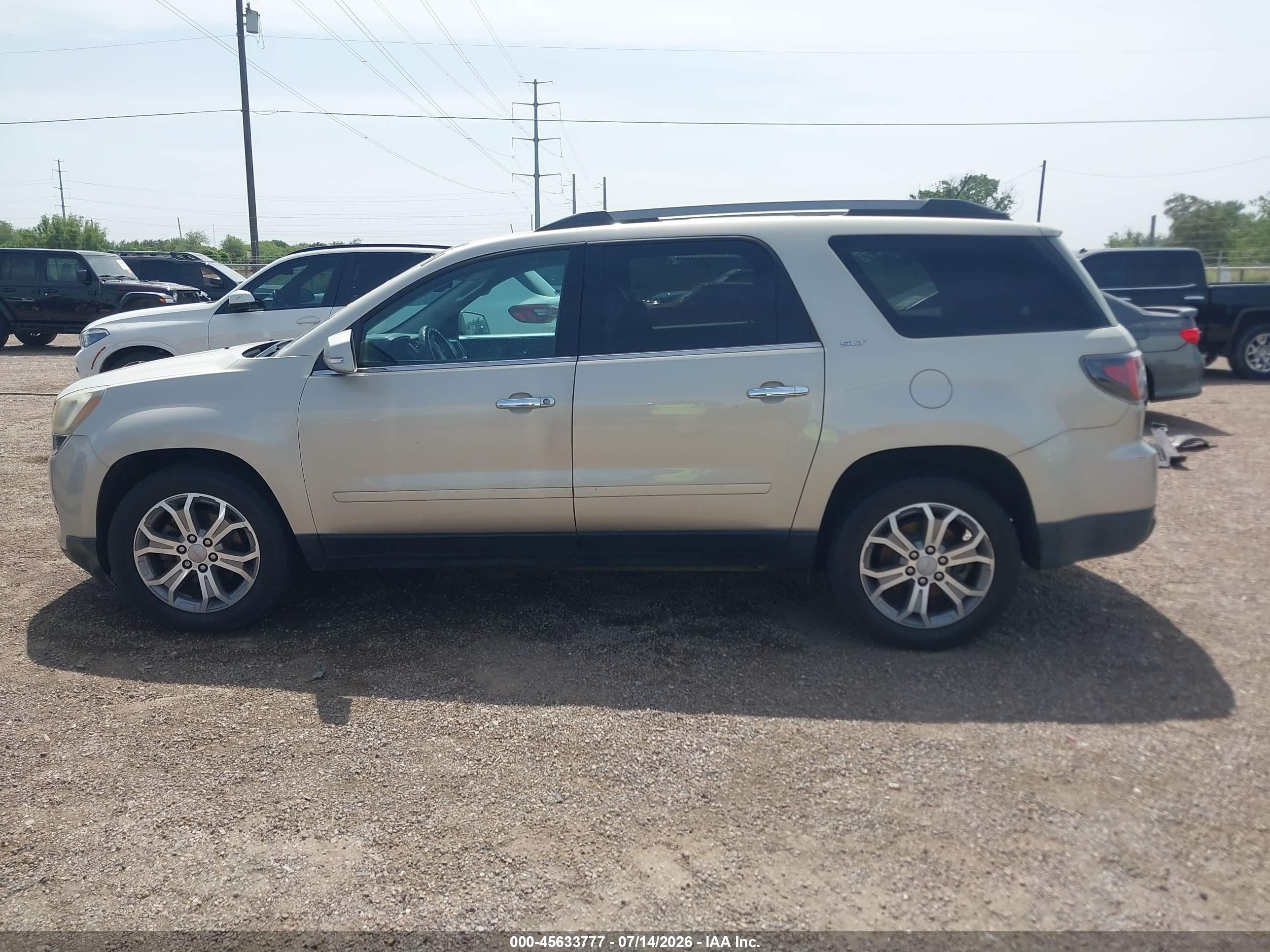 2013 Gmc Acadia Slt-1 Brown vin: 1GKKRRKD8DJ169481
