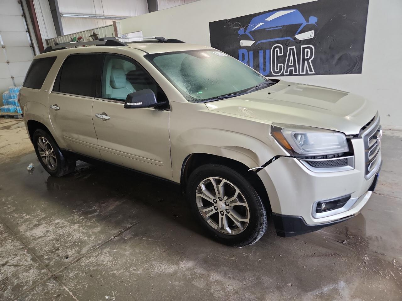 2014 Gmc Acadia Slt-1 Beige vin: 1GKKRRKD8EJ183138 Damage: Front Bumper/Cover, Broken, Replacement Required