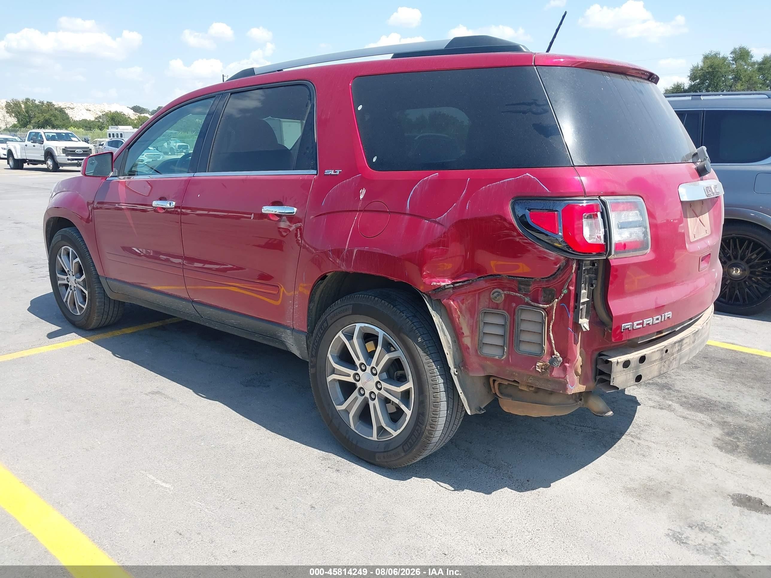 2014 Gmc Acadia Slt-1 Красный vin: 1GKKRRKD8EJ295437