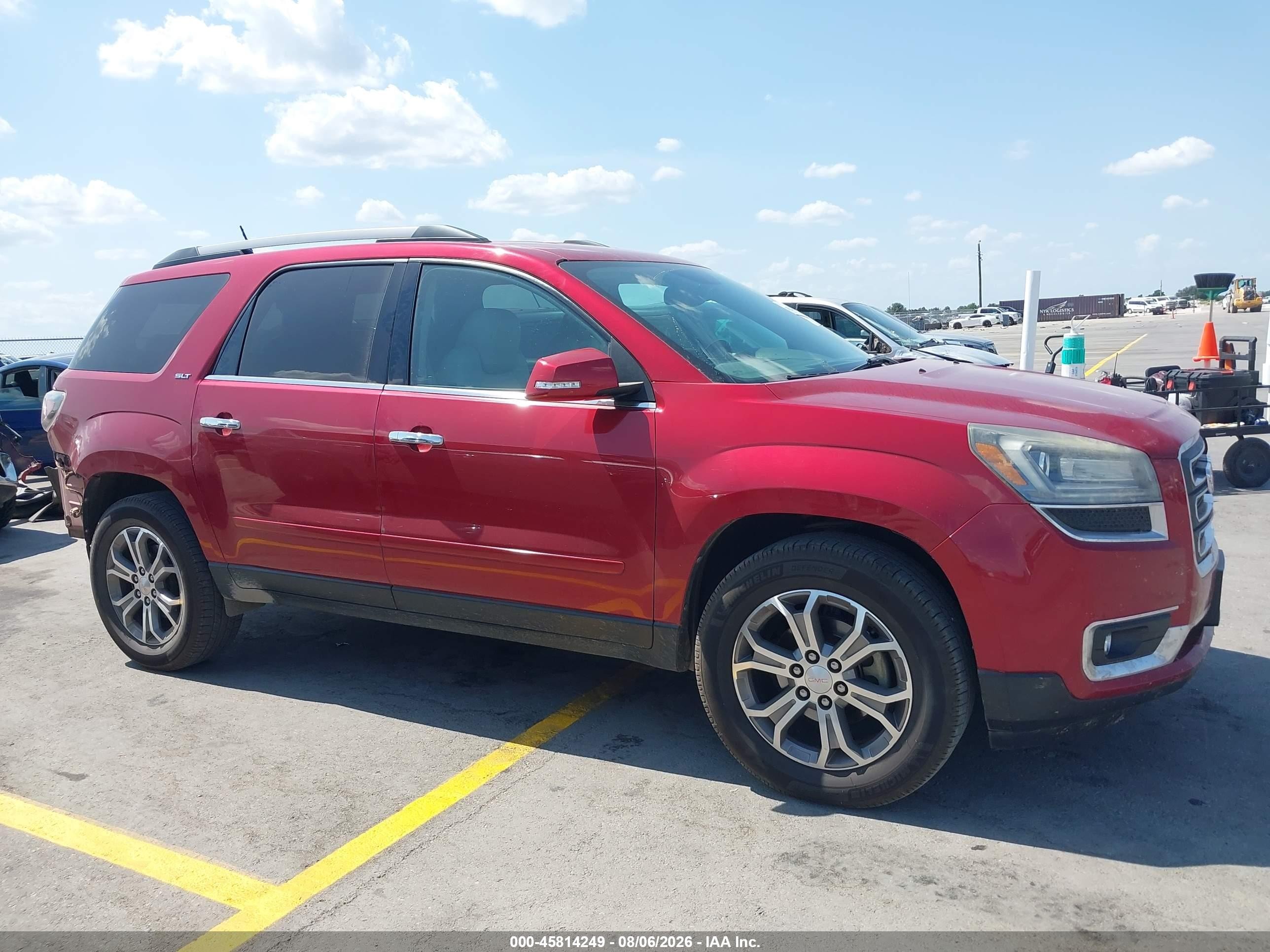 2014 Gmc Acadia Slt-1 Красный vin: 1GKKRRKD8EJ295437