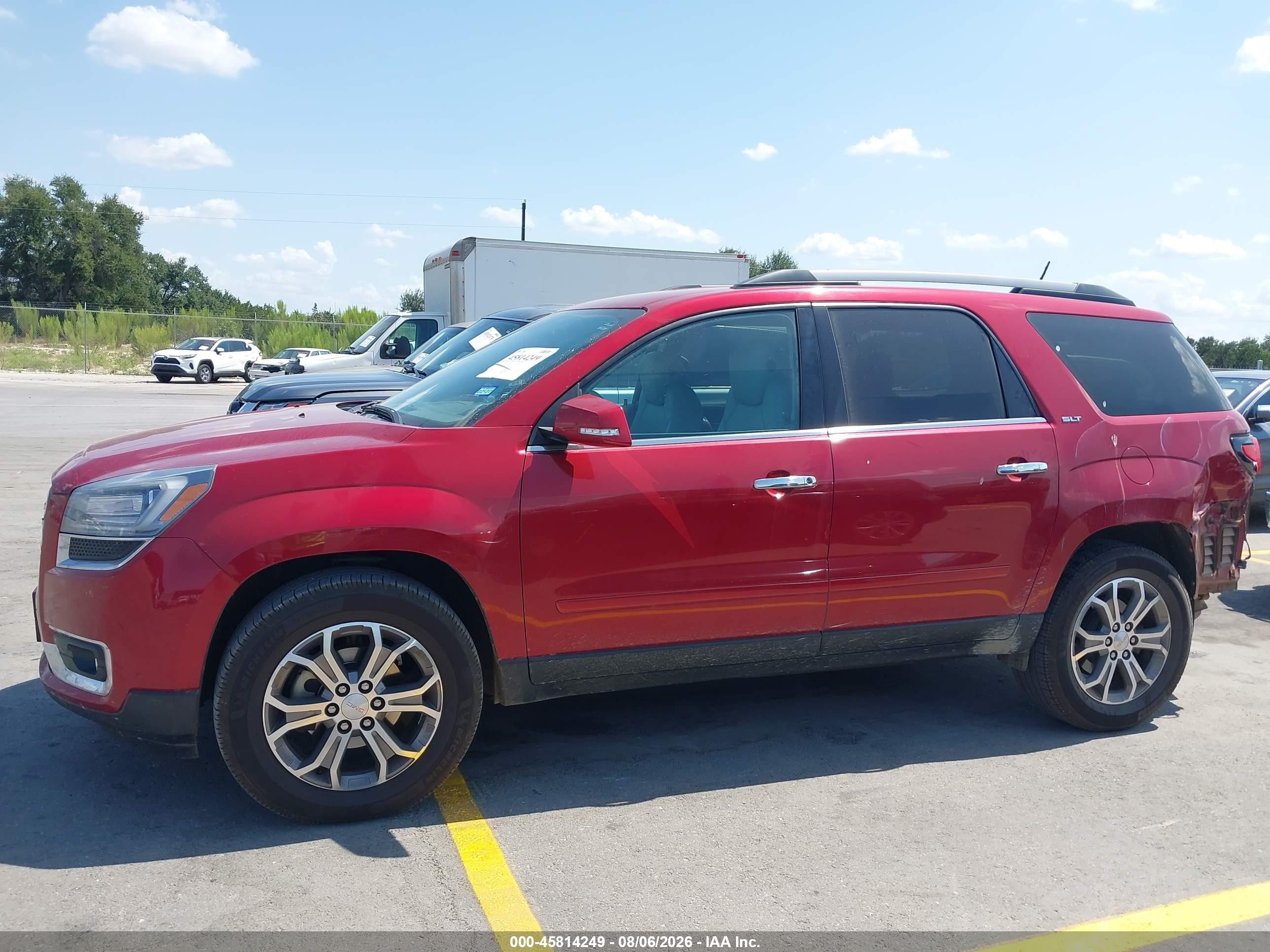 2014 Gmc Acadia Slt-1 Красный vin: 1GKKRRKD8EJ295437
