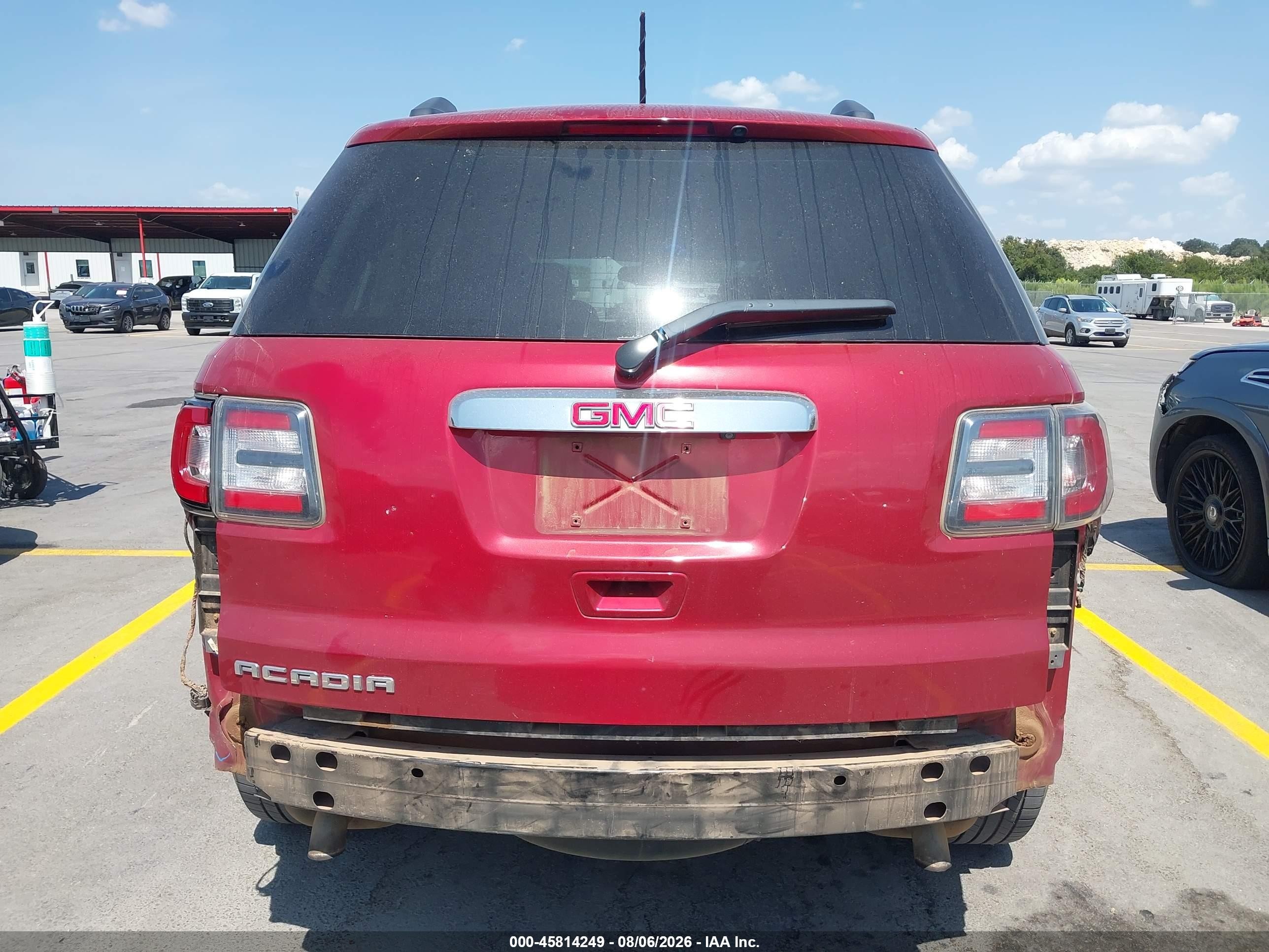 2014 Gmc Acadia Slt-1 Красный vin: 1GKKRRKD8EJ295437
