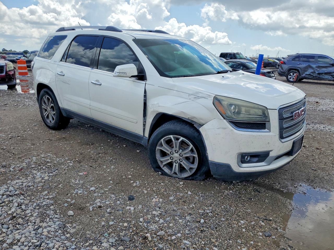 2014 Gmc Acadia Slt-1 White vin: 1GKKRRKD8EJ322975