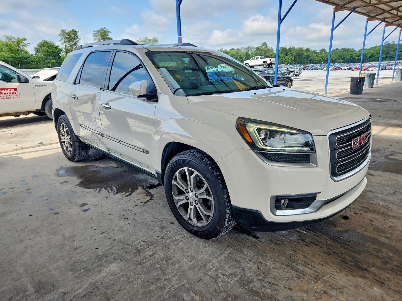 2015 Gmc Acadia Slt-1 Белый vin: 1GKKRRKD8FJ286433