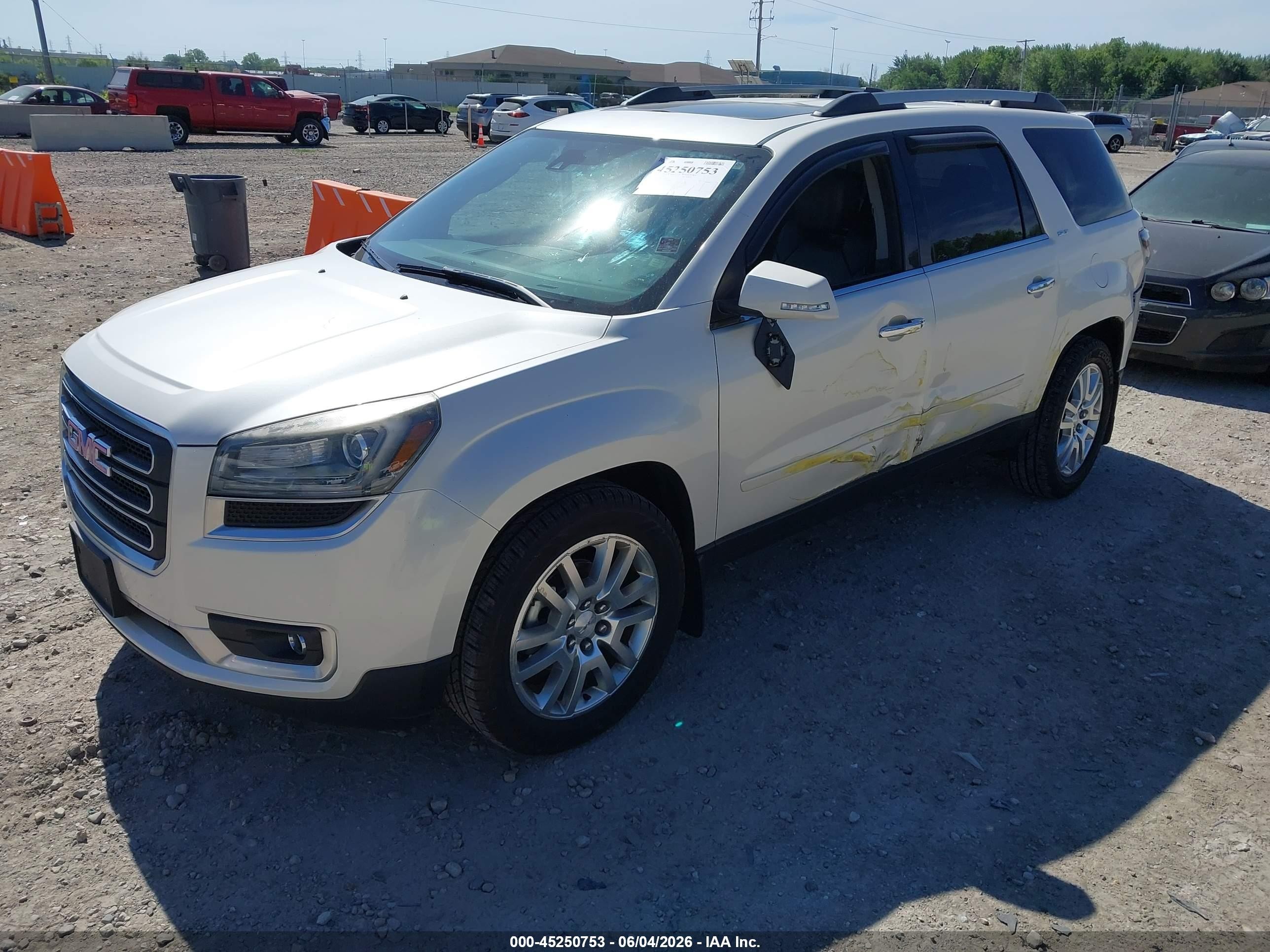 2015 Gmc Acadia Slt-1 Белый vin: 1GKKRRKD8FJ293639