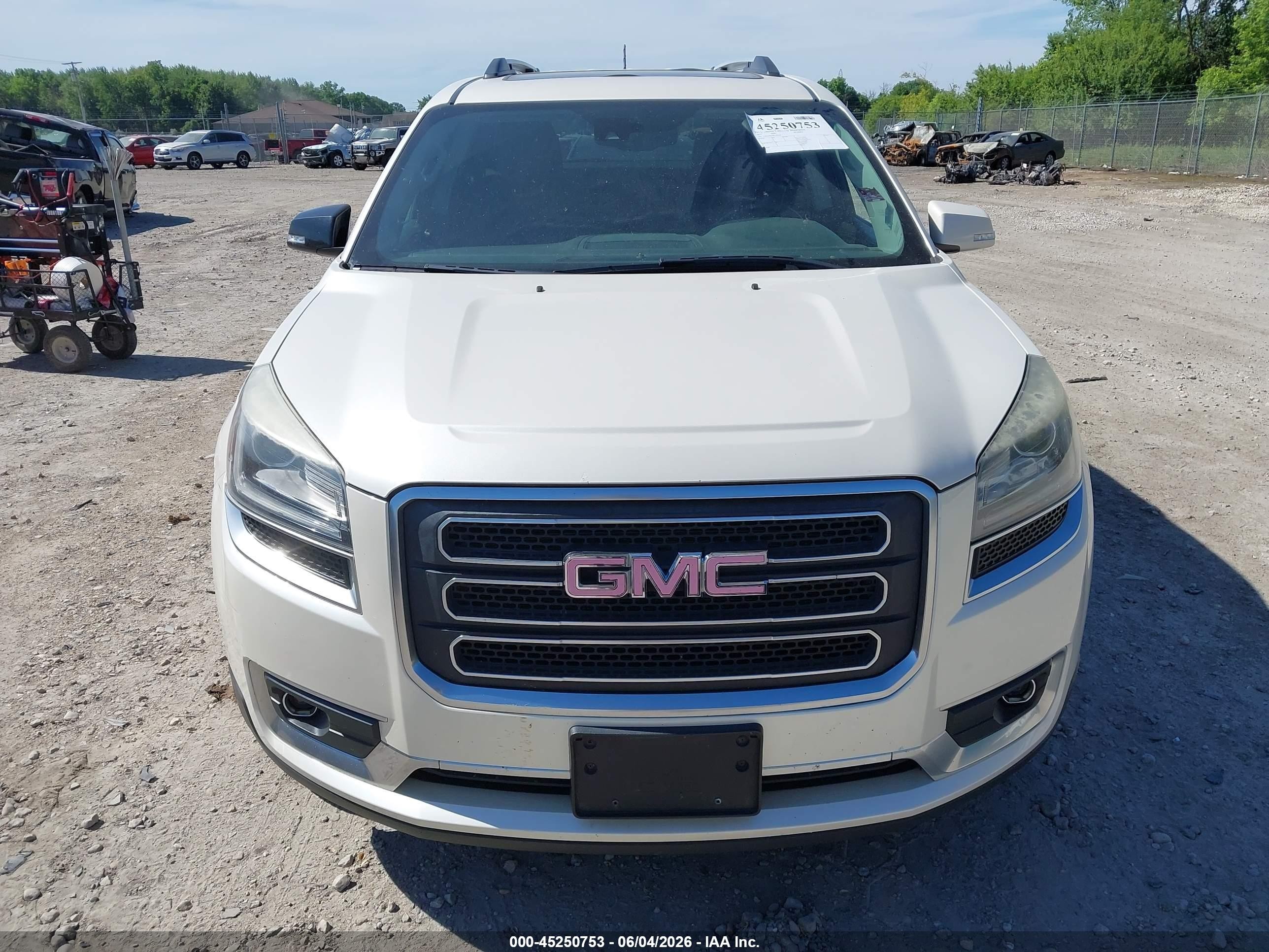 2015 Gmc Acadia Slt-1 Белый vin: 1GKKRRKD8FJ293639