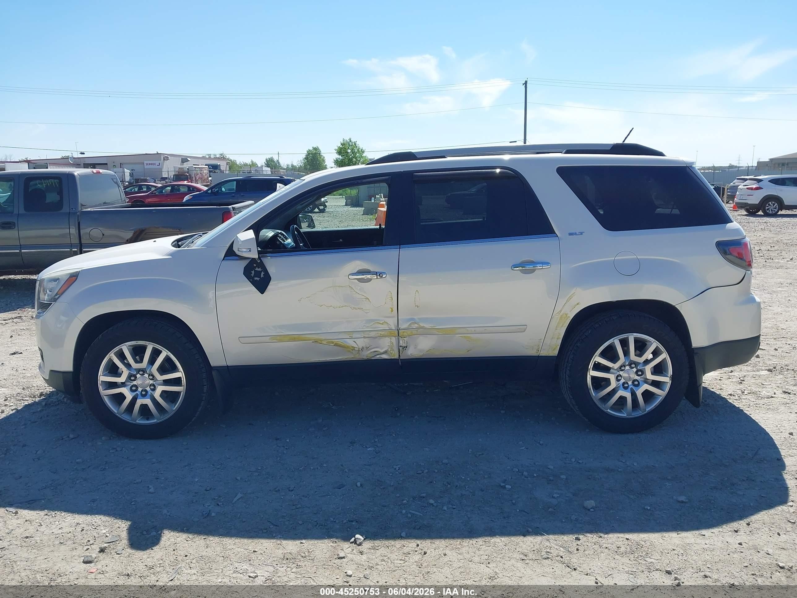 2015 Gmc Acadia Slt-1 Белый vin: 1GKKRRKD8FJ293639