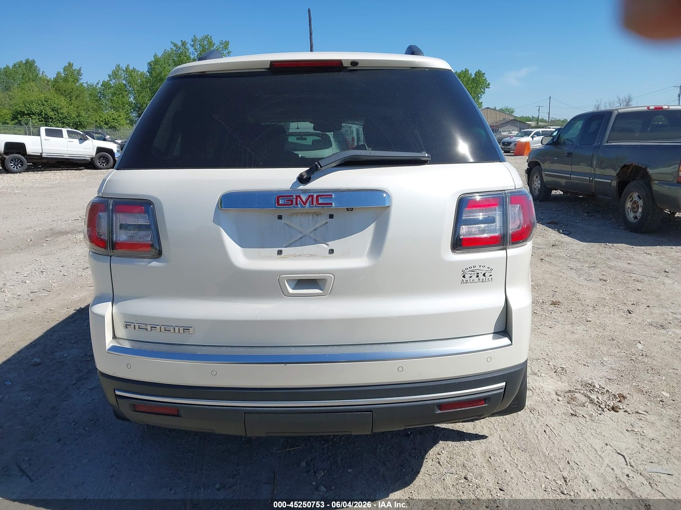 2015 Gmc Acadia Slt-1 Белый vin: 1GKKRRKD8FJ293639