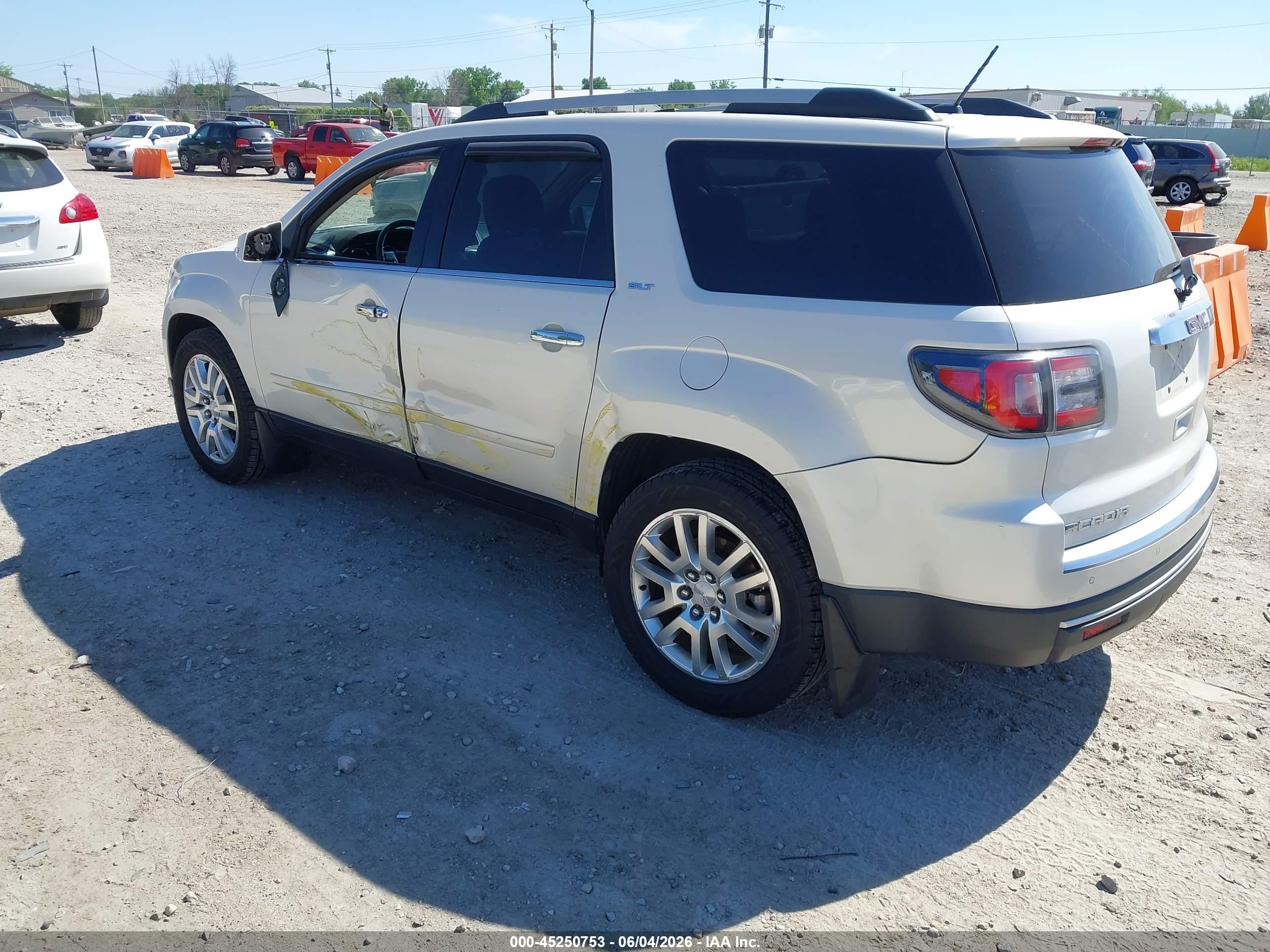 2015 Gmc Acadia Slt-1 Белый vin: 1GKKRRKD8FJ293639