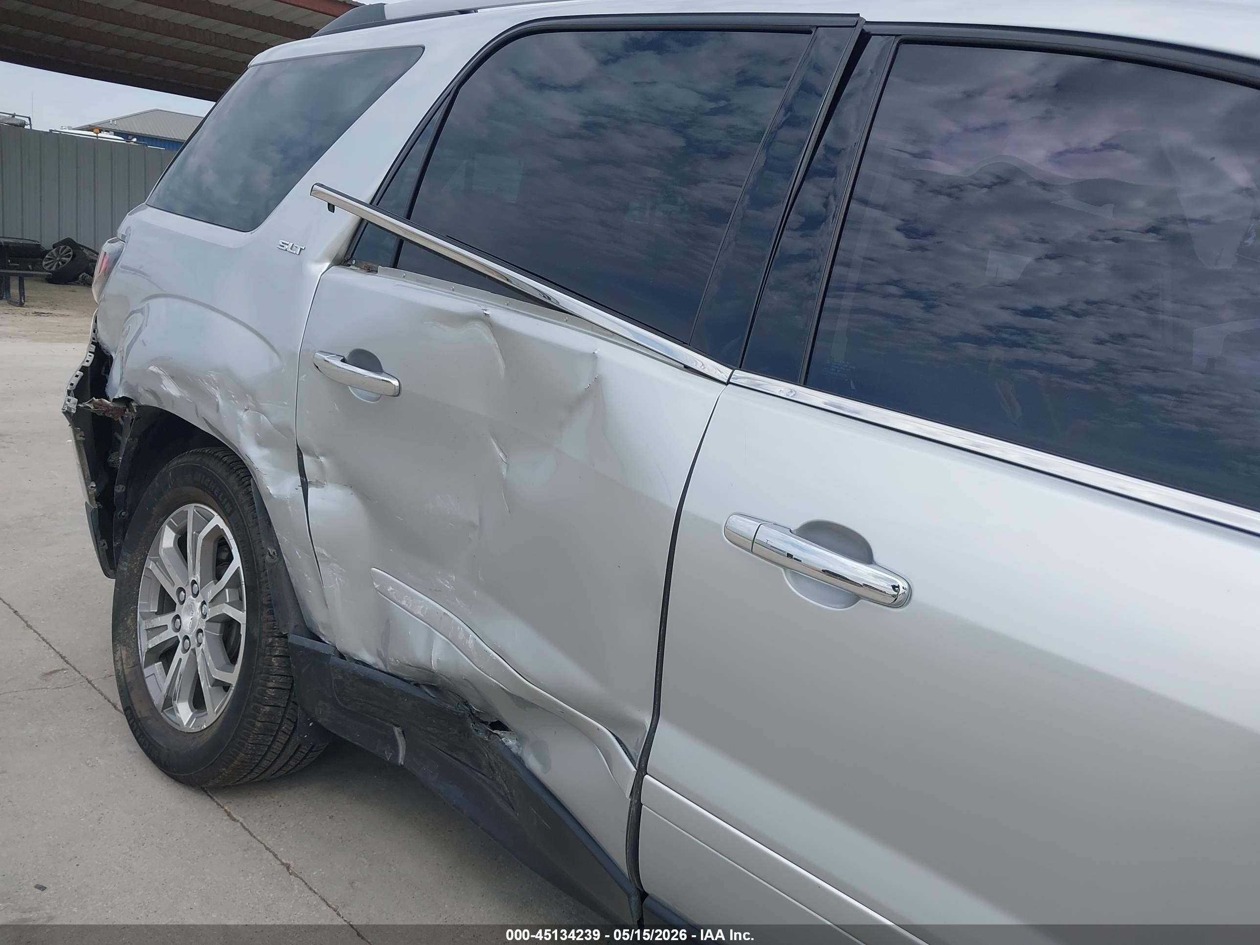 2015 Gmc Acadia Slt-1 Silver vin: 1GKKRRKD8FJ339017