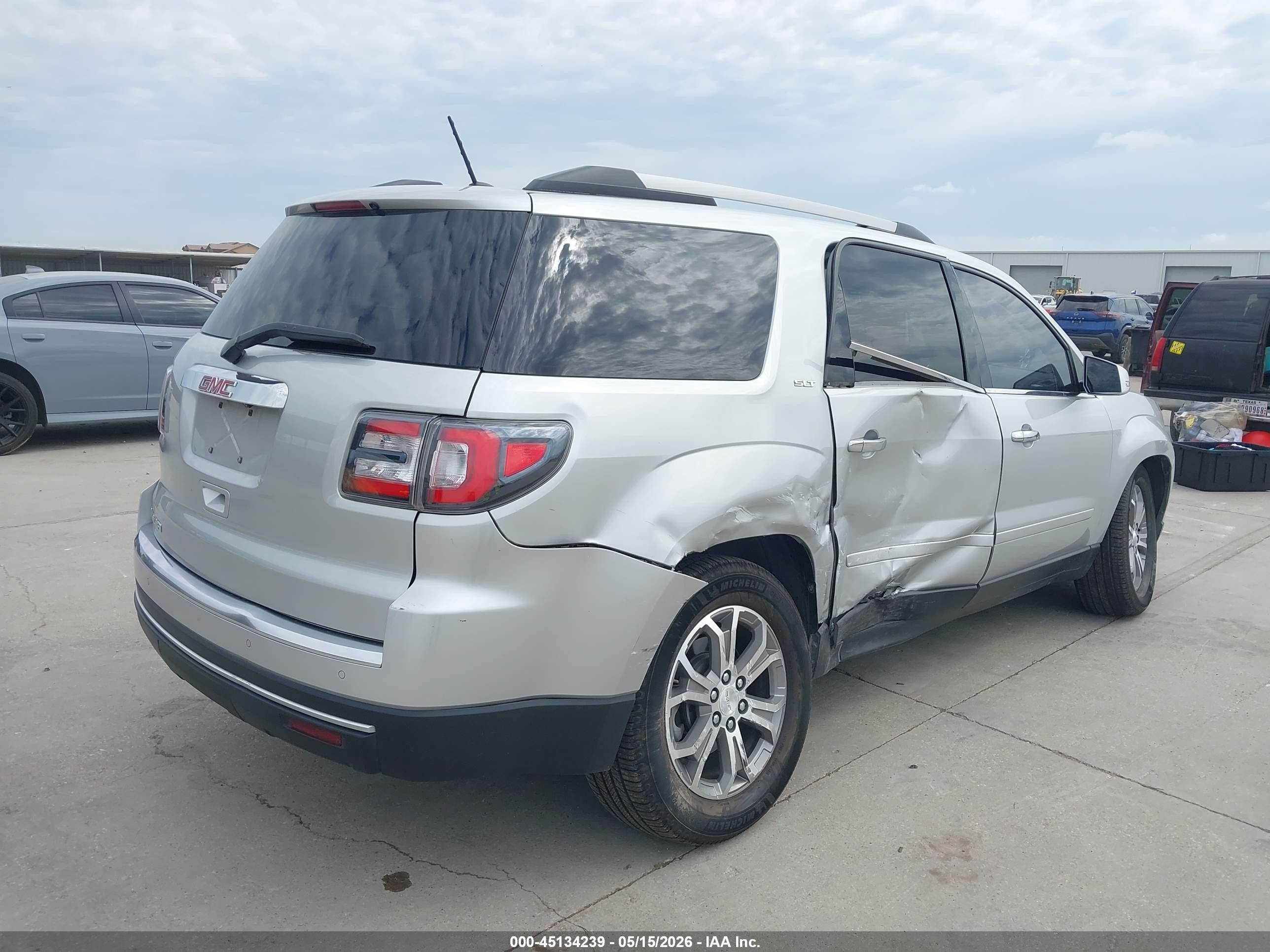2015 Gmc Acadia Slt-1 Silver vin: 1GKKRRKD8FJ339017