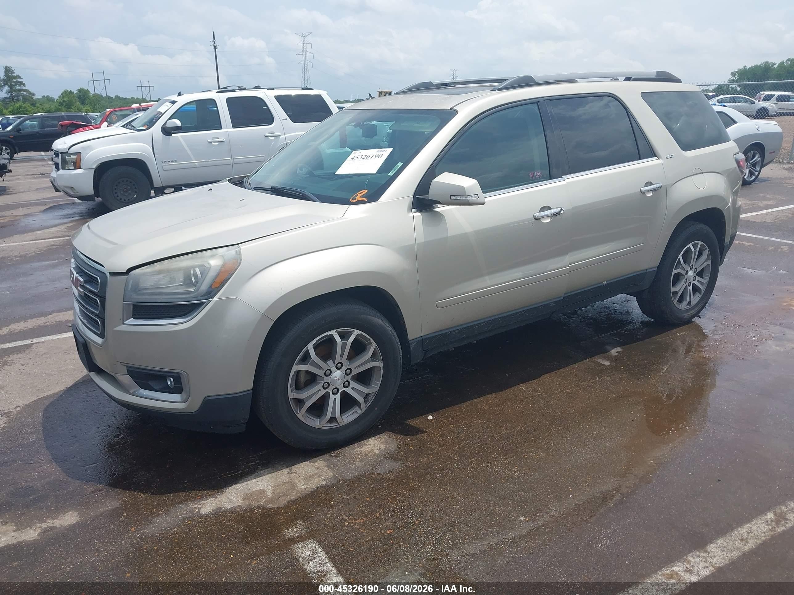 2013 Gmc Acadia Slt-1 Золотой vin: 1GKKRRKDXDJ252877