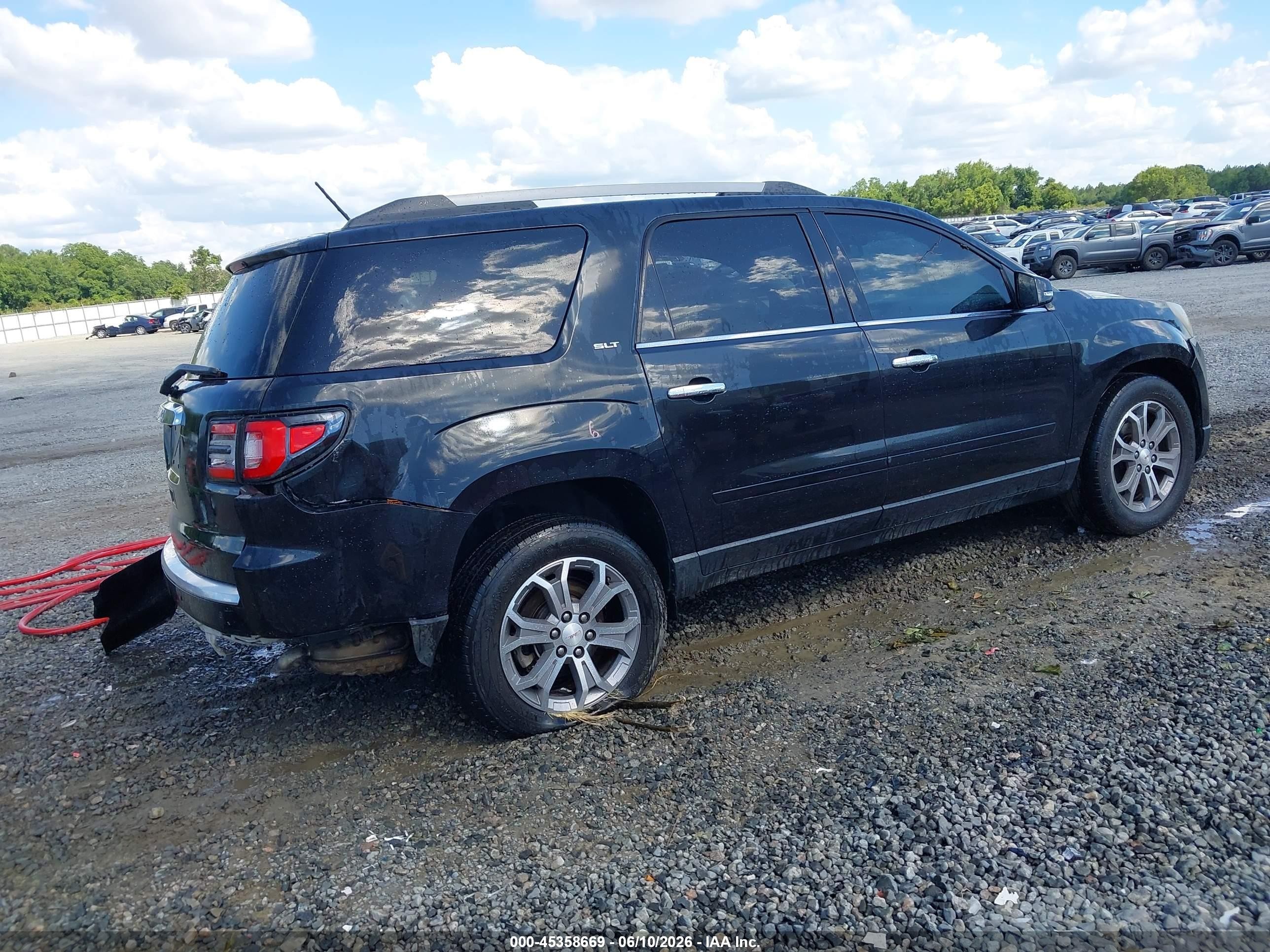 2014 Gmc Acadia Slt-1 Black vin: 1GKKRRKDXEJ113169