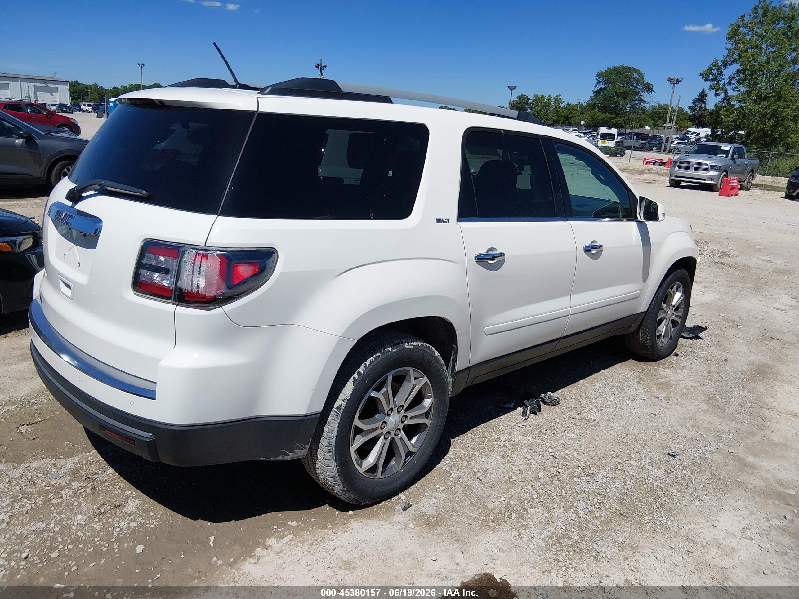 2014 Gmc Acadia Slt-1 Белый vin: 1GKKRRKDXEJ229018